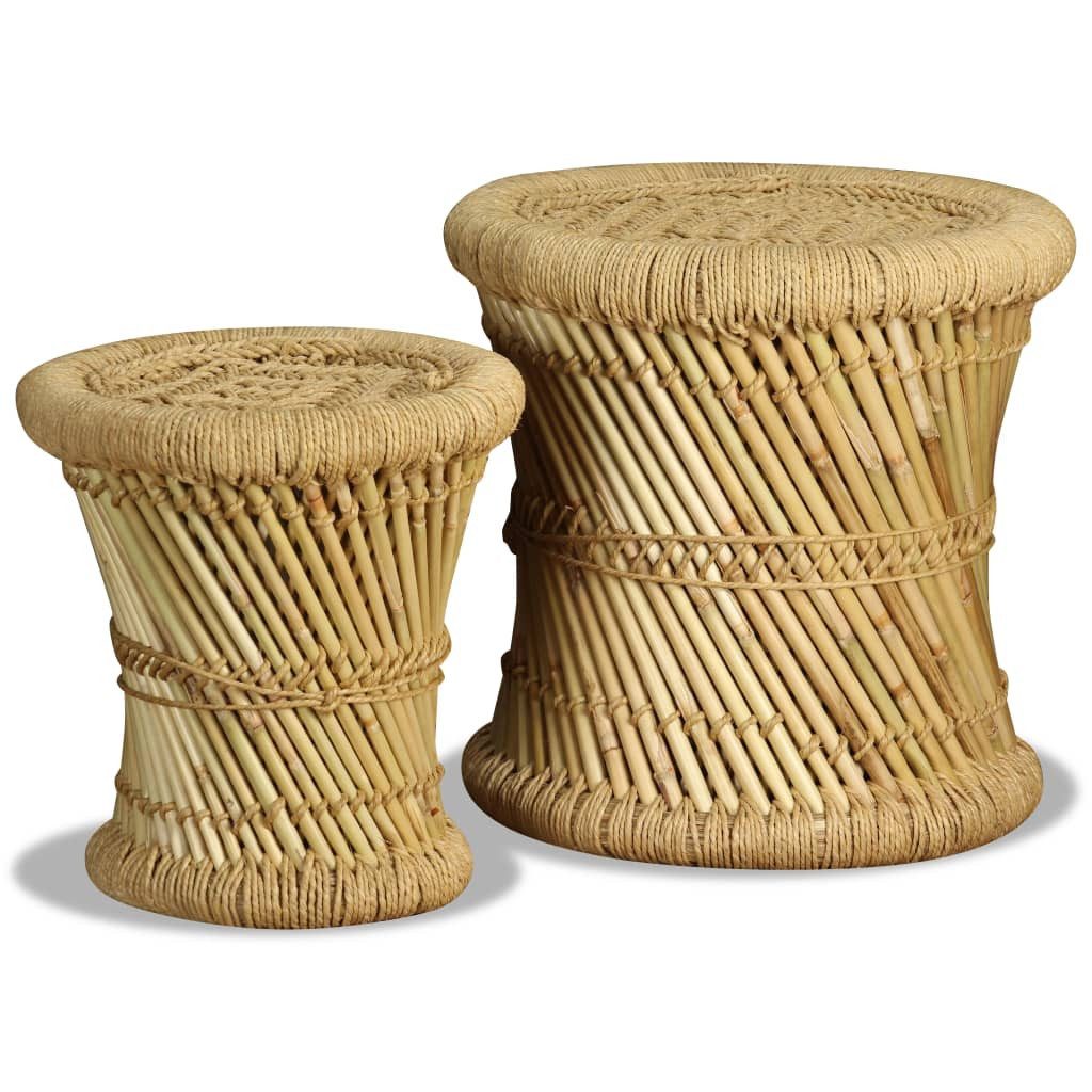 vidaXL Hocker Hocker 2 Stk. Bambus günstig online kaufen