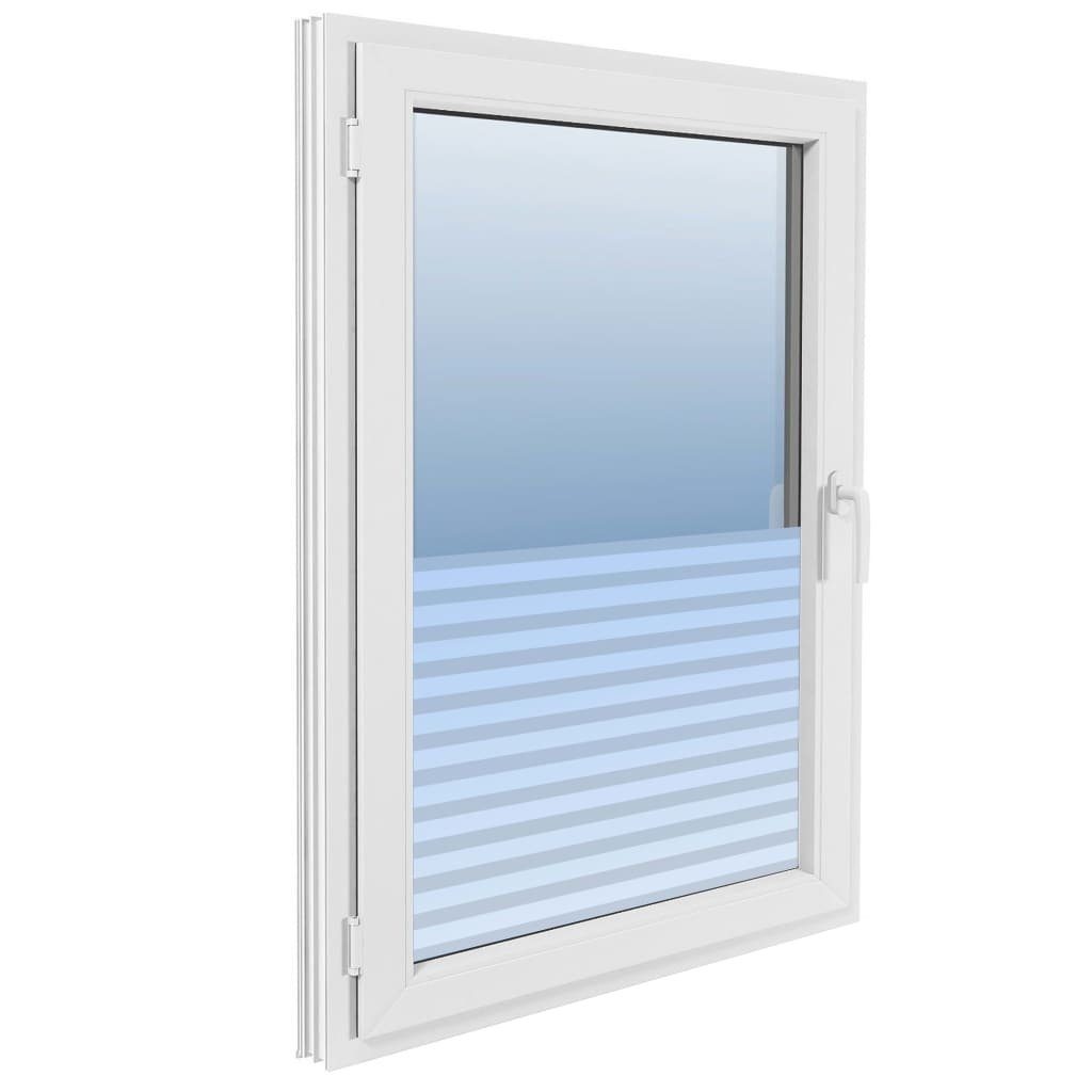 Fensterfolie Fensterfolie Milchglasfolie Streifen Selbstklebend 0,9x20 vidaXL m