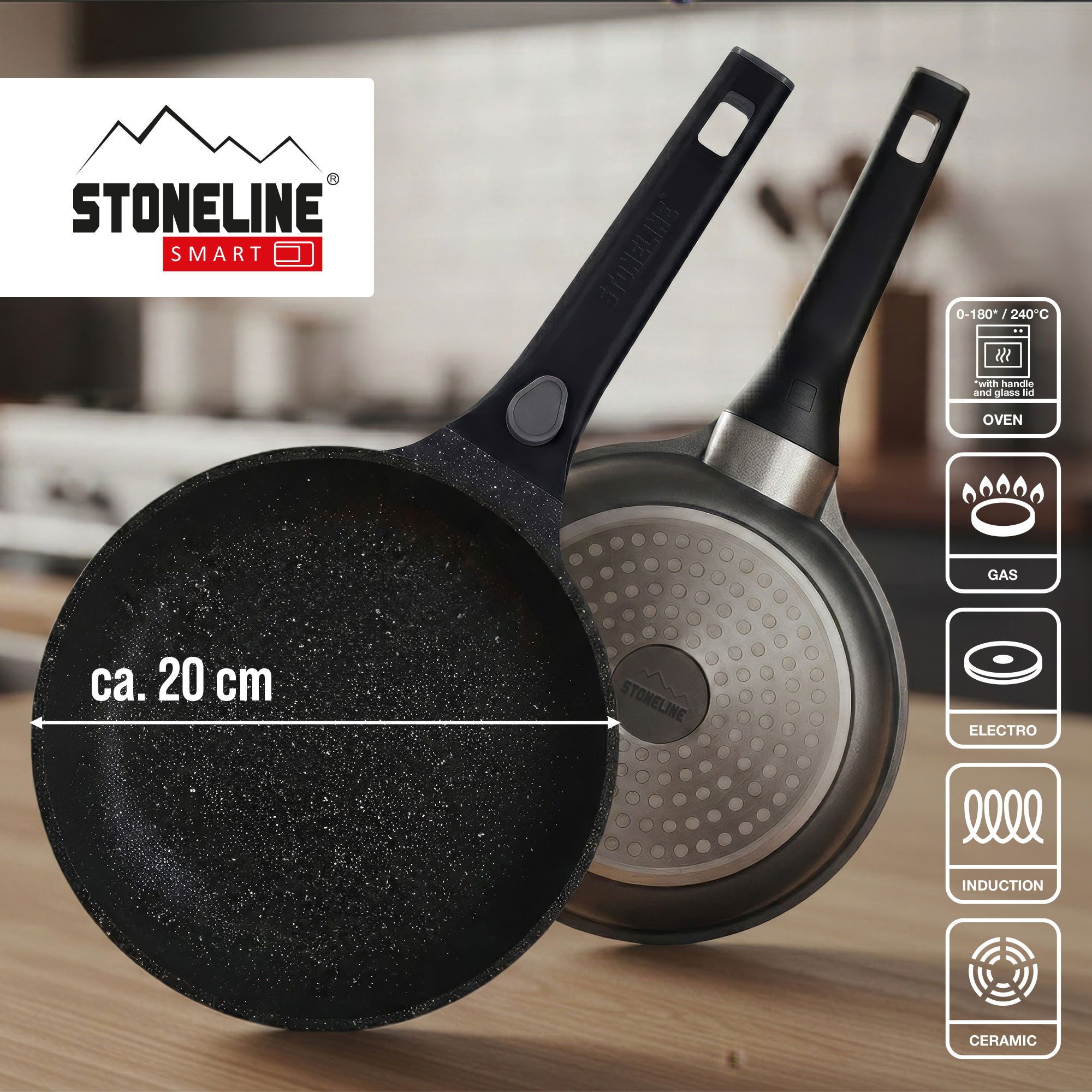 STONELINE Bratpfanne, Aluminiumguss (1-tlg)
