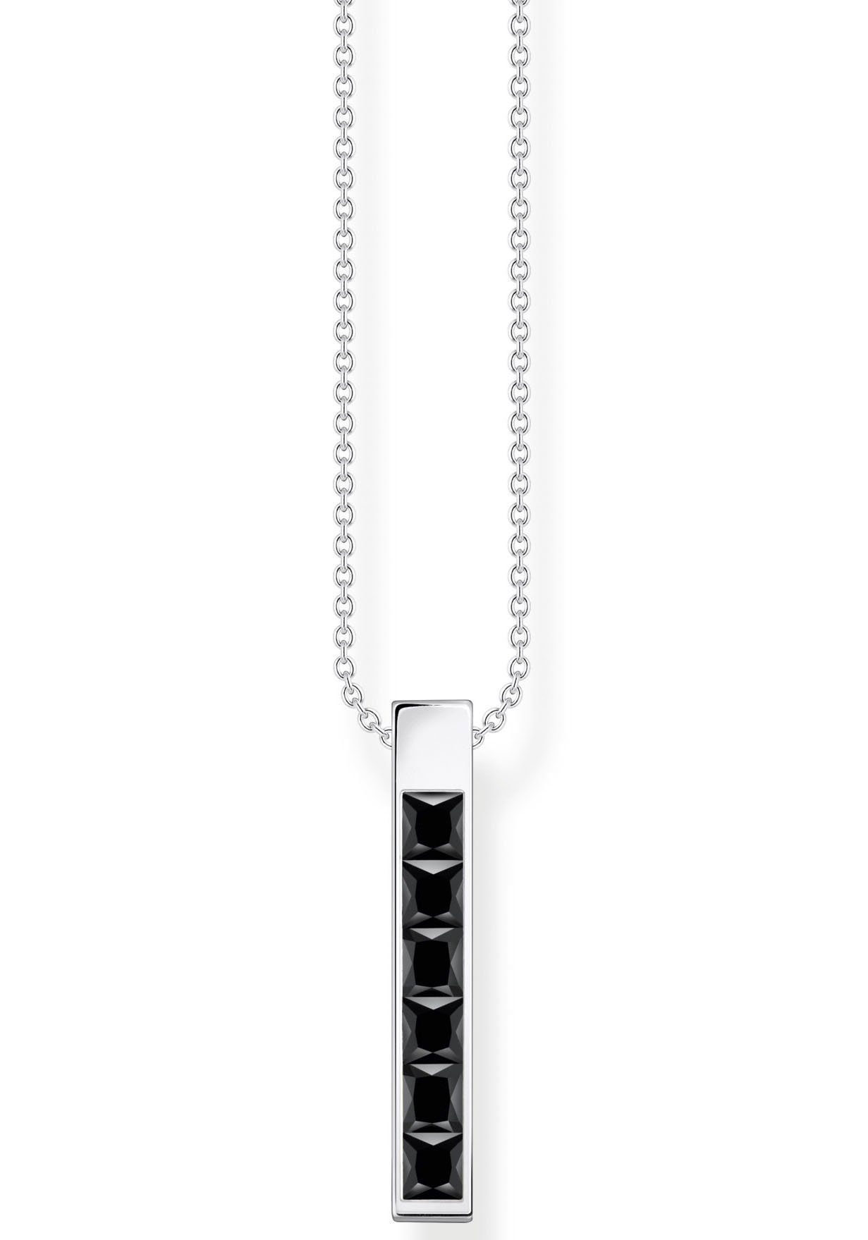 THOMAS SABO Kette mit Anhänger KE2113-051-14-L45V, KE2113-166-7-L45V, KE2113-643-11-L45V, mit Glas-Keramik Stein, Zirkonia (synth)