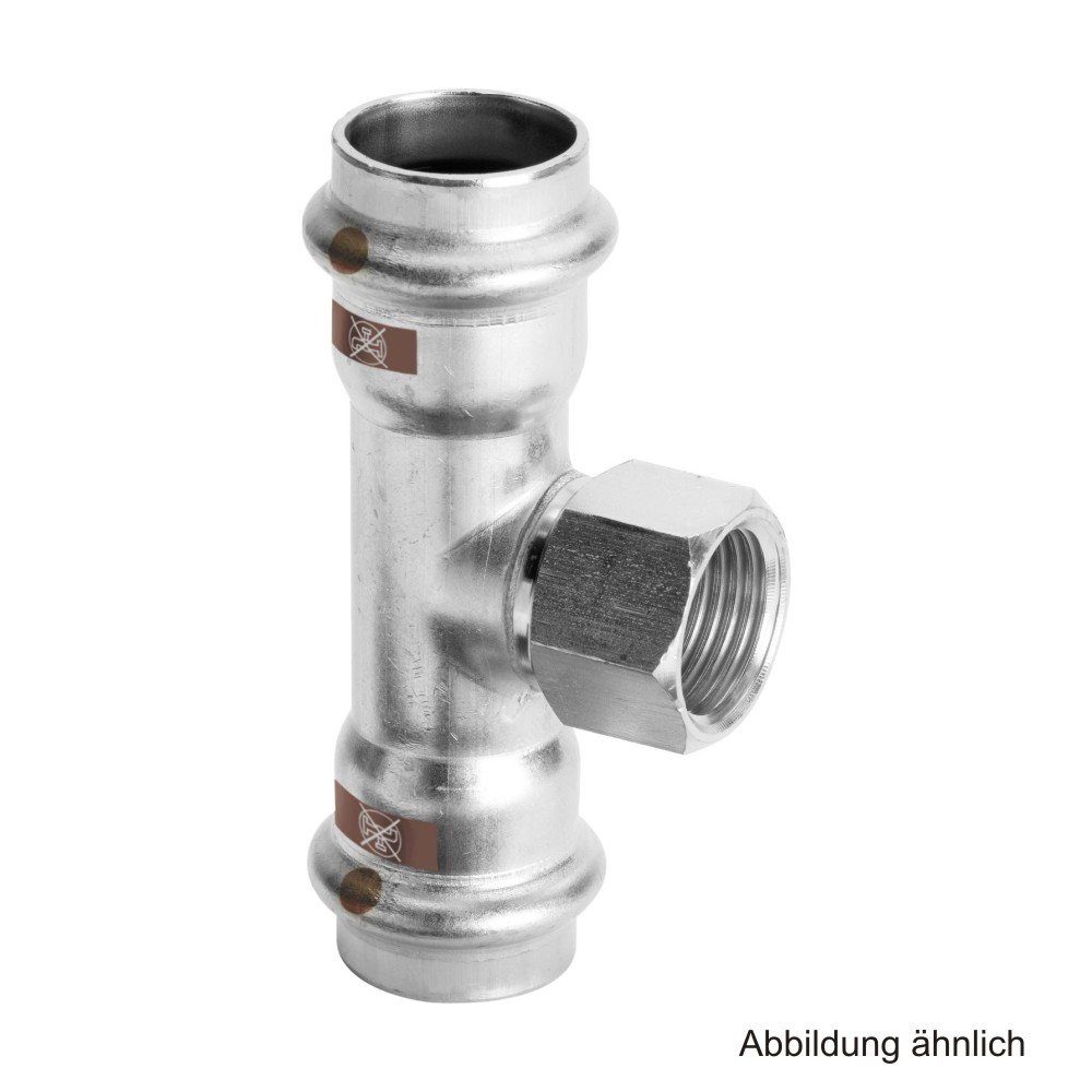 Viega Wasserrohr Viega Temponox T-Stück mit IG, Modell 1717.2, 28 mm x 3/4" x 28 mm