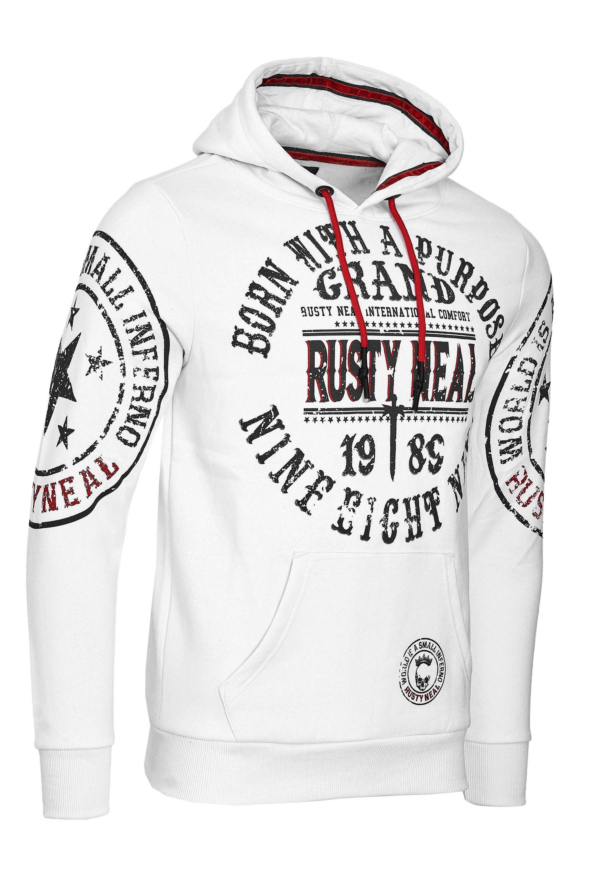 Rusty Neal Kapuzensweatshirt mit coolen Markenprints – Bild 4 von 5