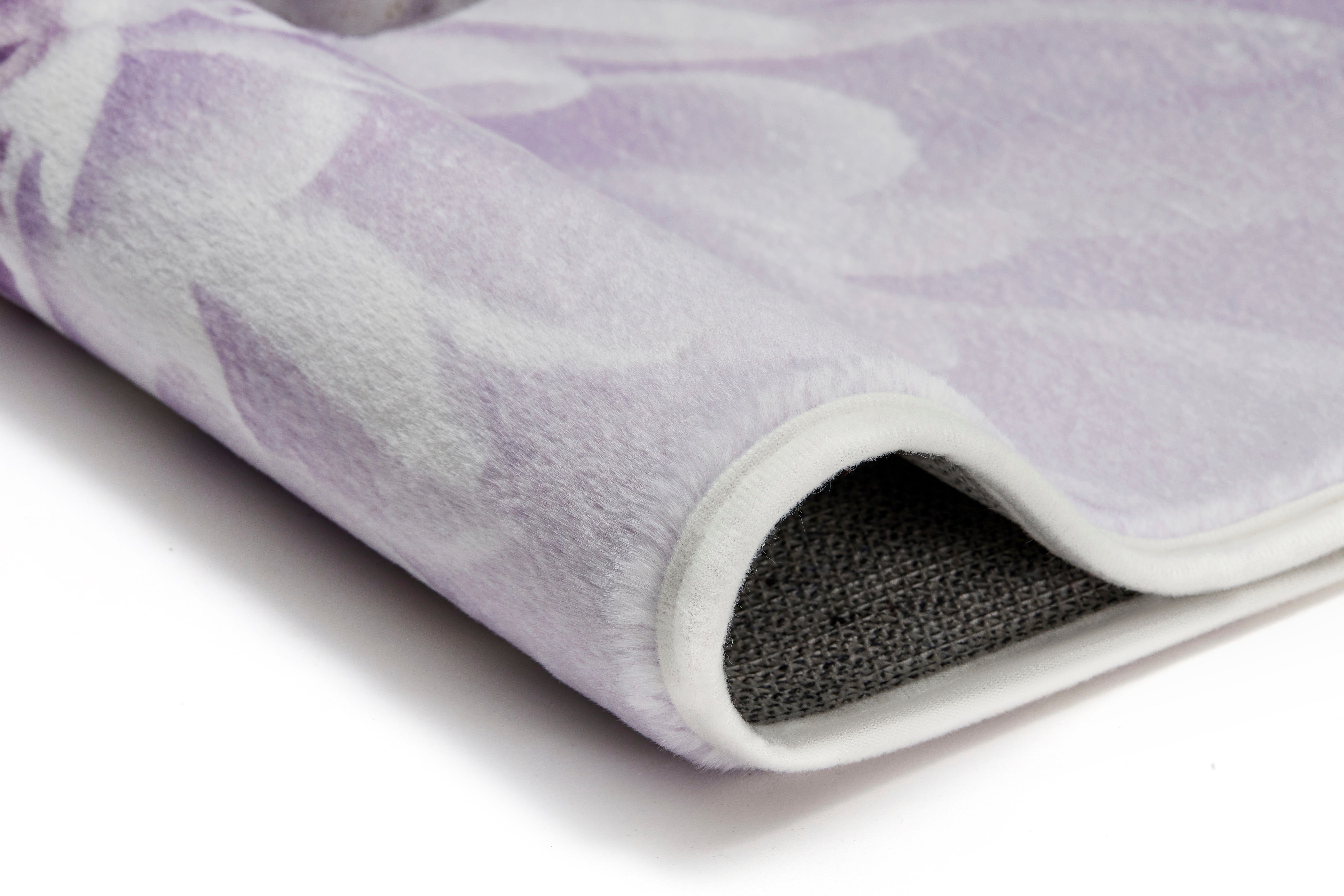 Kleine Wolke Badematte Dahlia, Badvorleger, Badezimmer Teppich, Höhe 5 mm, rutschhemmend beschichtet, fußbodenheizungsgeeignet, Polyester, rechteckig, Badteppic – Bild 5 von 5