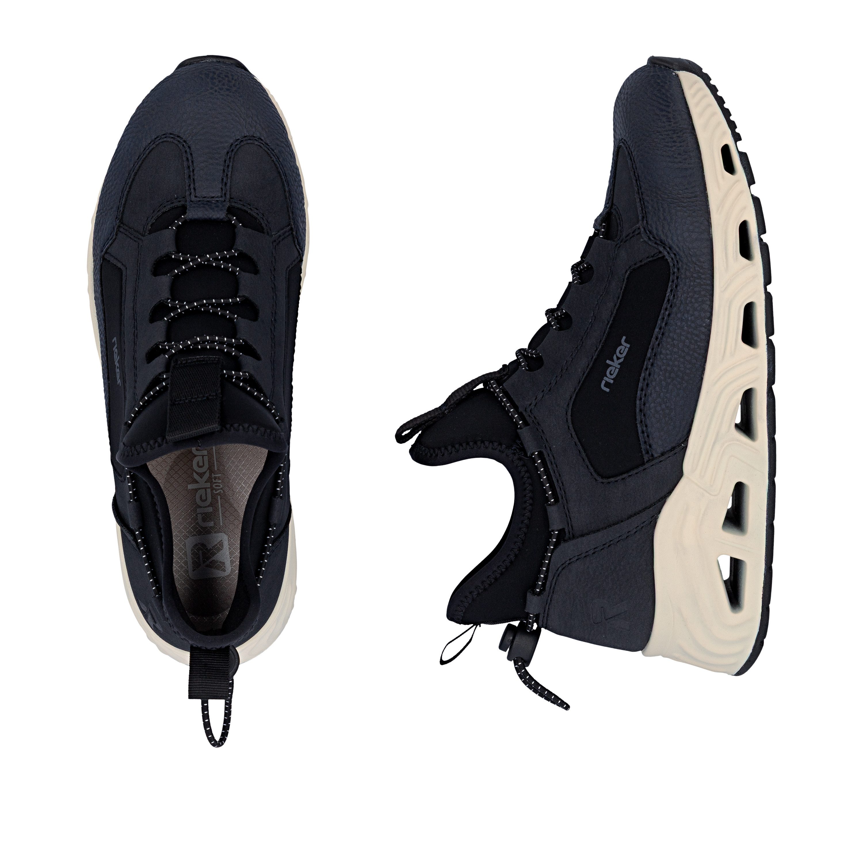 Rieker Slip-On Sneaker Freizeitschuh, Schlupfboots, High-Top-Sneaker, Slip-On mit Gummizug