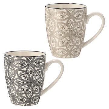 CEPEWA Tasse Kaffeebecher 6er Set im skandinavischen Design Ornamenten