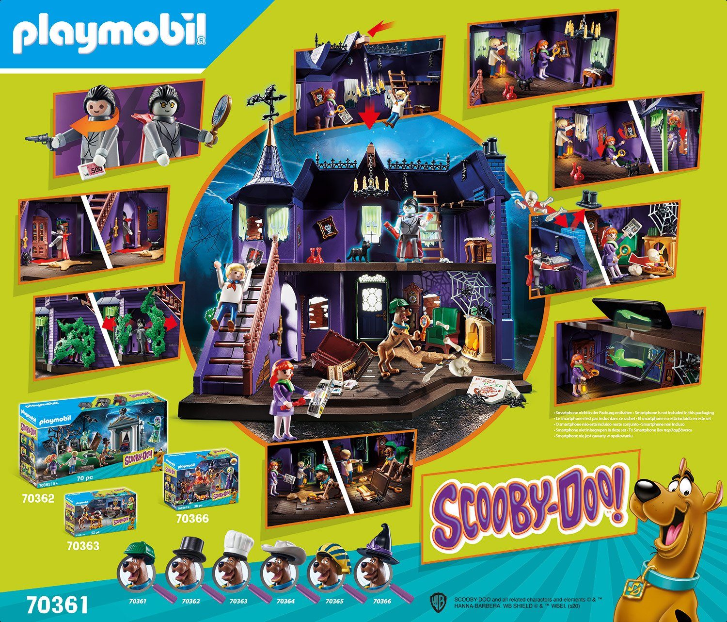 in St), Playmobil® Abenteuer im (177 Geisterhaus (70361), Made Germany SCOOBY-DOO!, Konstruktions-Spielset