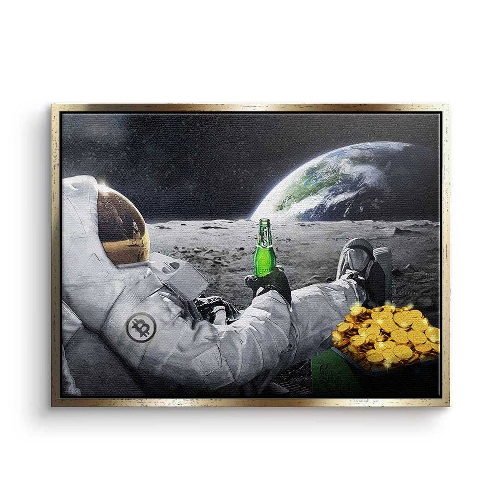 ohne Rahmen Bitcoin Leinwandbild Leinwandbild Crypto Astronaut Astronaut Lifestyle, Lifestyle DOTCOMCANVAS® - - - Premium Bitcoin Trading