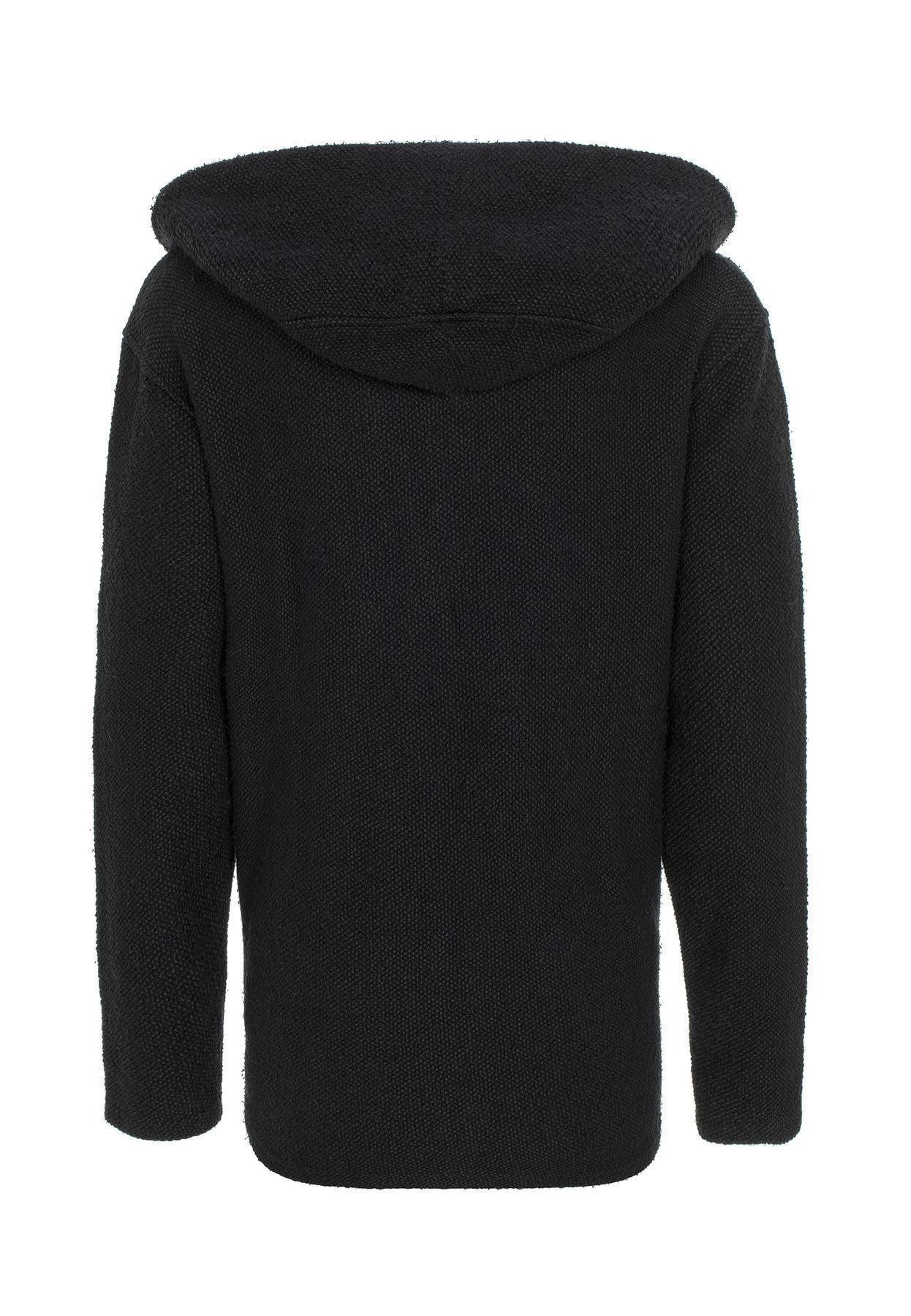RedBridge Cardigan mit Kapuze ohne Verschluss Grobstrick Jacke