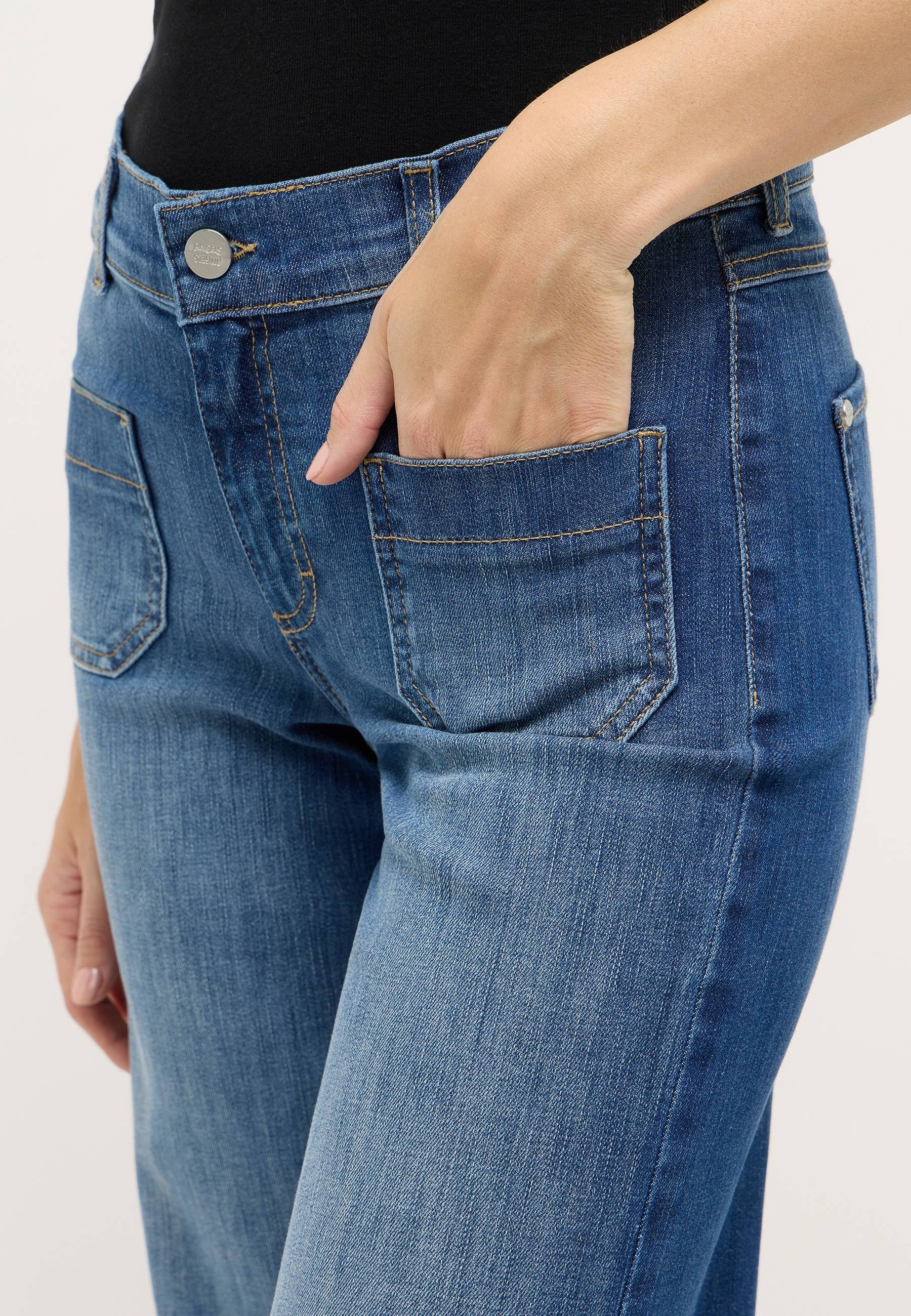 ANGELS High-waist-Jeans Liz Smart mit ausgestelltem Bein und Stretch