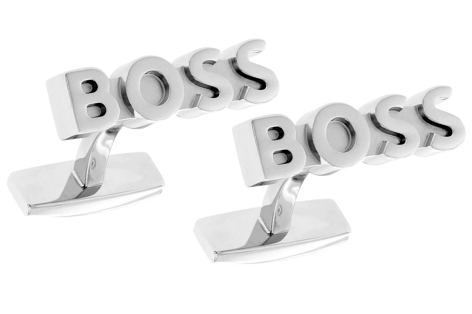 BOSS Manschettenknöpfe Silberfarben B-BOSS günstig online kaufen