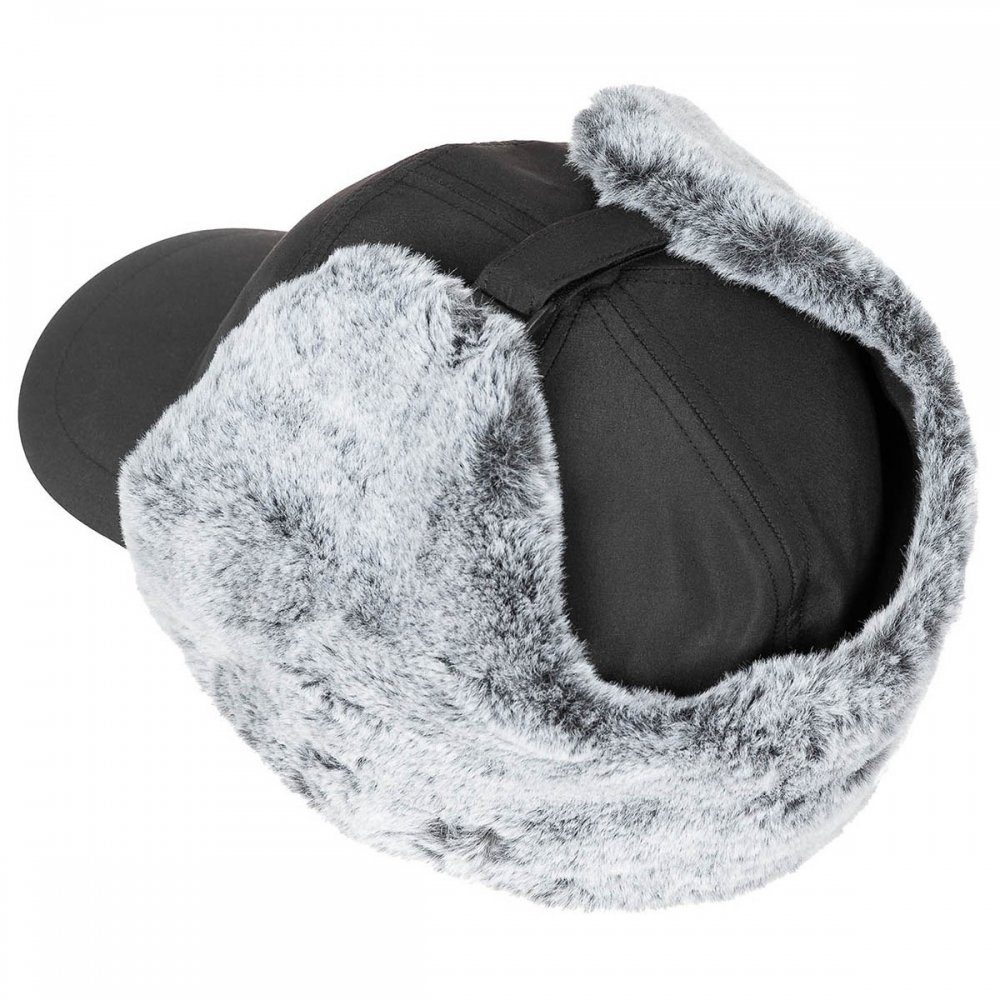 FoxOutdoor Fleecemütze Winter Cap, Trapper, schwarz günstig online kaufen