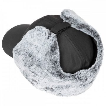 FoxOutdoor Fleecemütze Winter Cap, Trapper, schwarz (Packung) innen Fleece