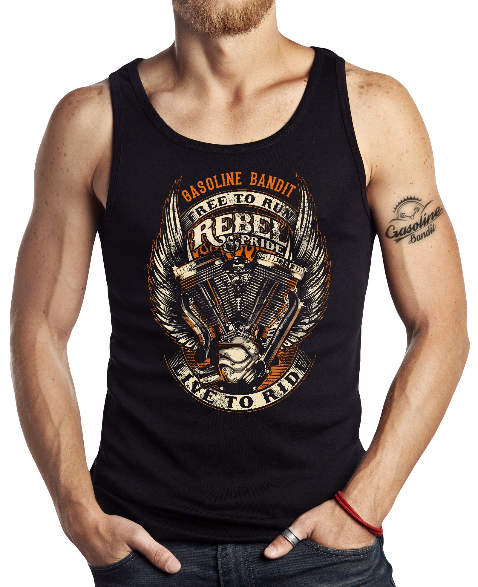 GASOLINE BANDIT® Tanktop Biker Racer Tank günstig online kaufen