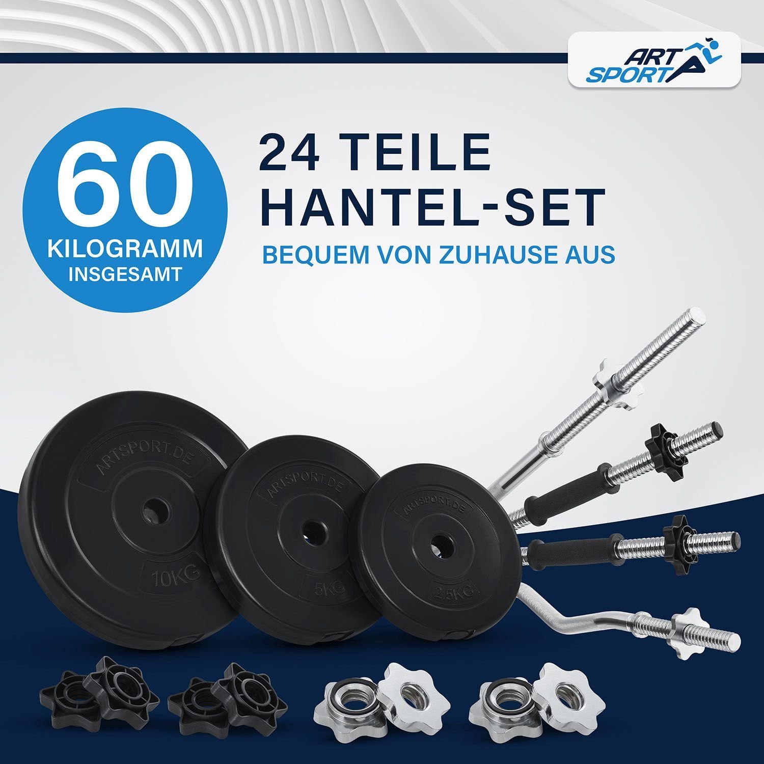 JYNXOR Hantelmuttern 8 Stück - Anti-Rutsch Clips Für 25mm Hanteln