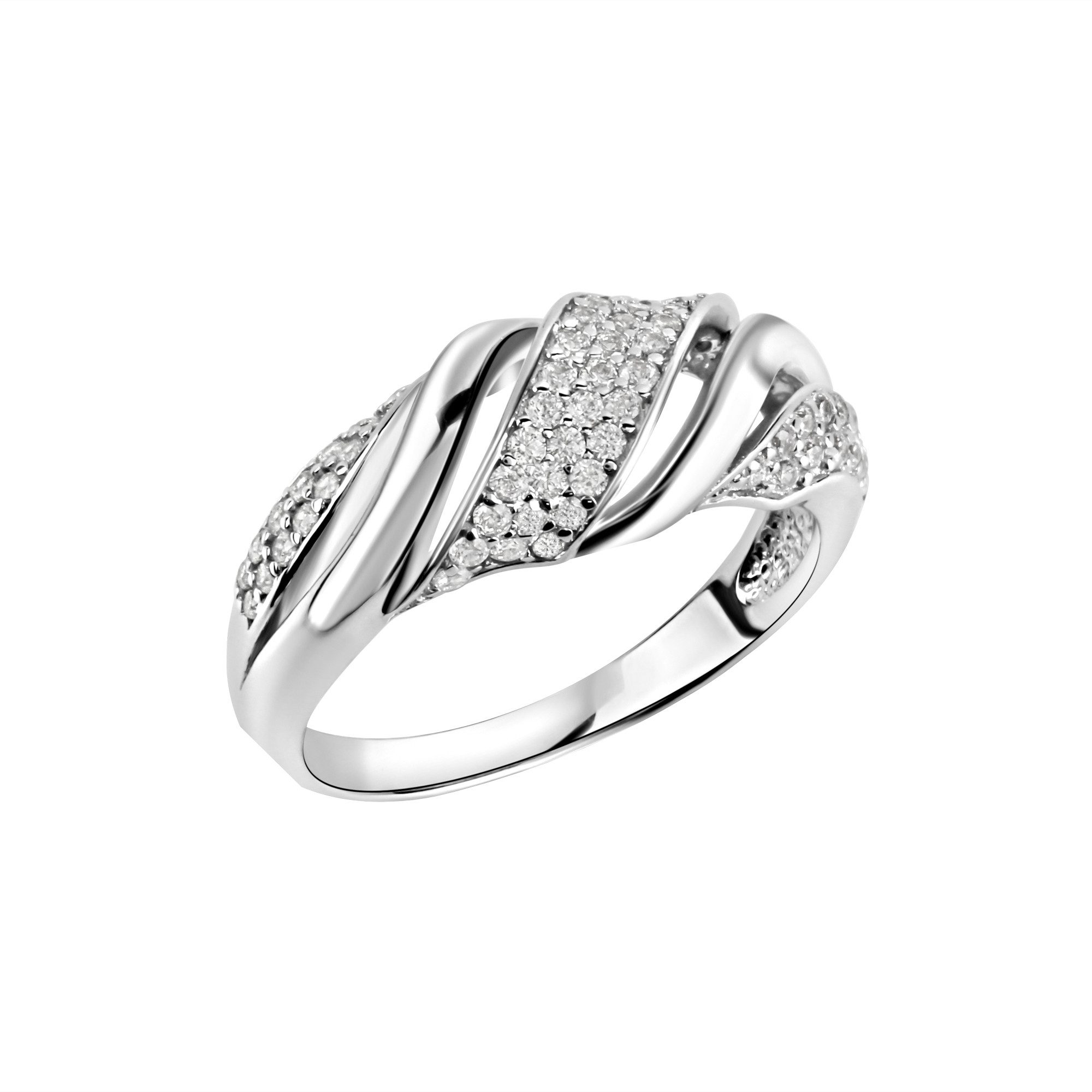 Vivance Fingerring 925/- Sterling Silber rhodiniert Zirkonia günstig online kaufen