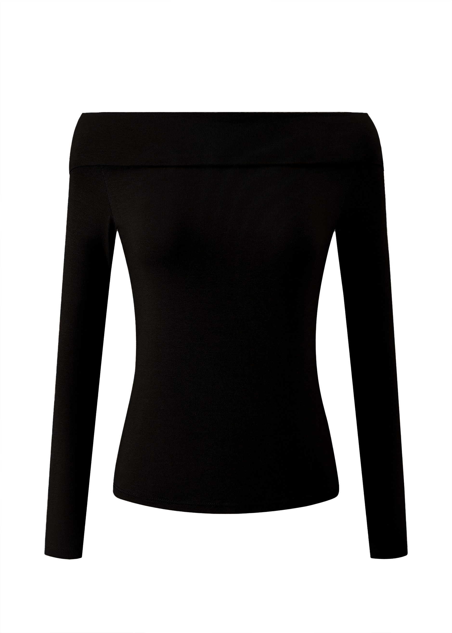 SASSYCLASSY Langarmshirt Langarmshirt Damen mit Carmen-Ausschnitt günstig online kaufen