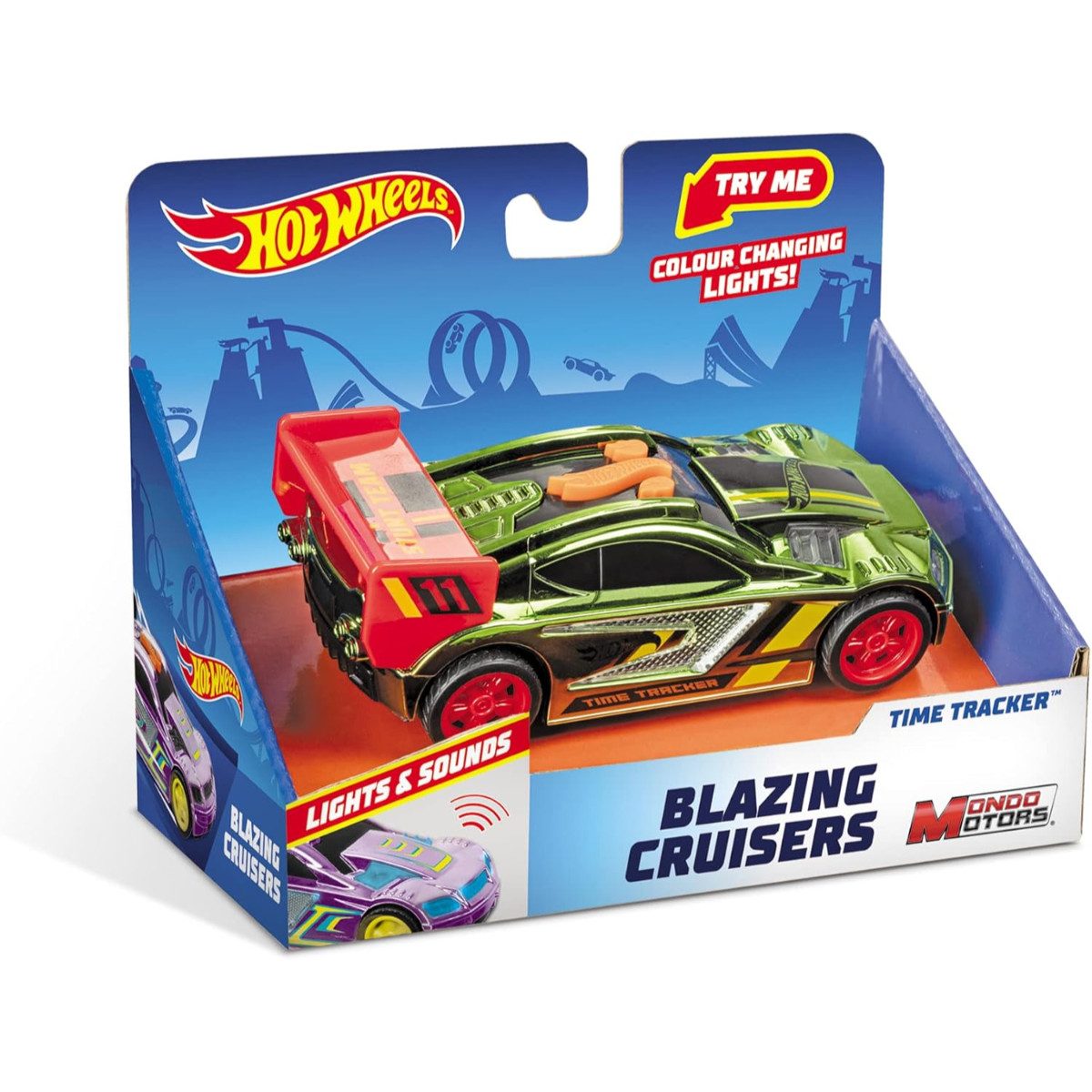 Hot Wheels Spielzeug-Auto Blazing Cruisers Auto für Kinder für Action und Bewegung