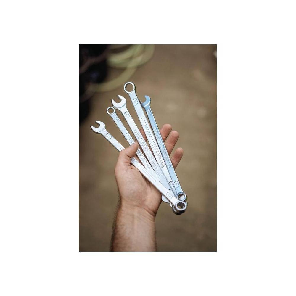 HAZET Ringschlüssel Ring-Maulschlüssel, extra lang, SW 10 600LG-10