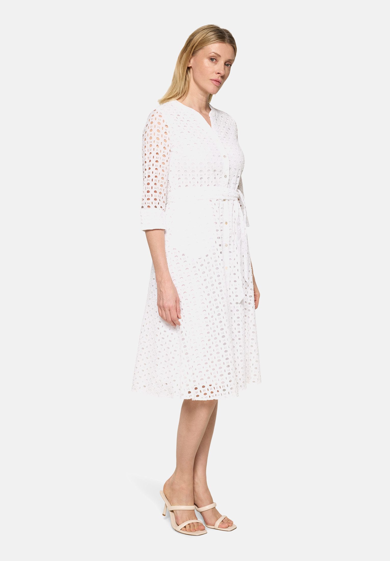 Betty&Co Hemdblusenkleid Damen mit Bindegürtel