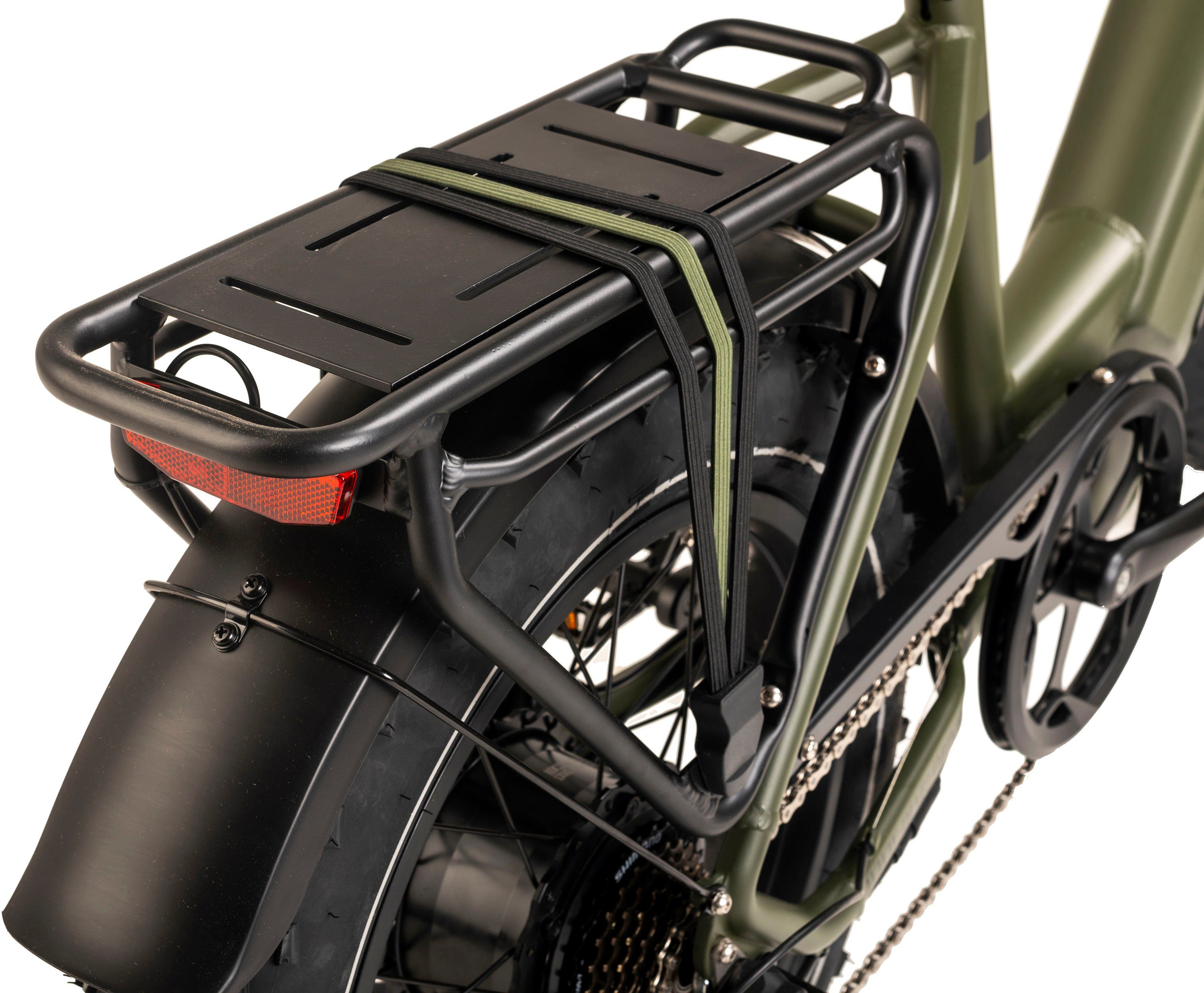 E-Bike 7 BIKES 360 Heckmotor, Kettenschaltung, Akku Wh Gang Schaltwerk, DIABLO XR1, Tourney Shimano