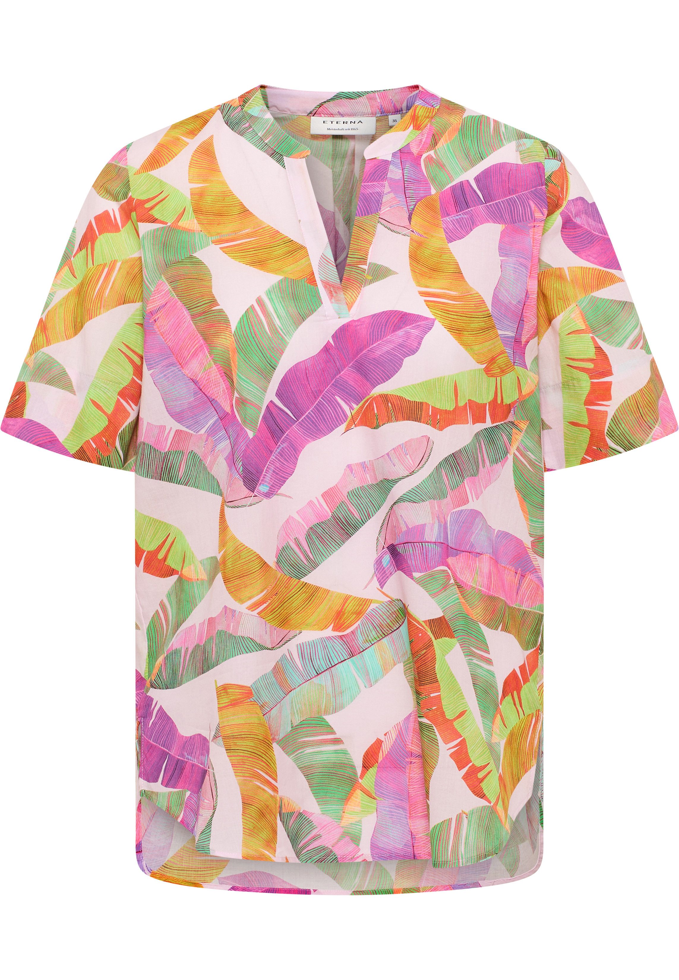 Eterna Blusentop ETERNA LOOSE FIT Kurzarm Bluse rosa 7181-51-H931