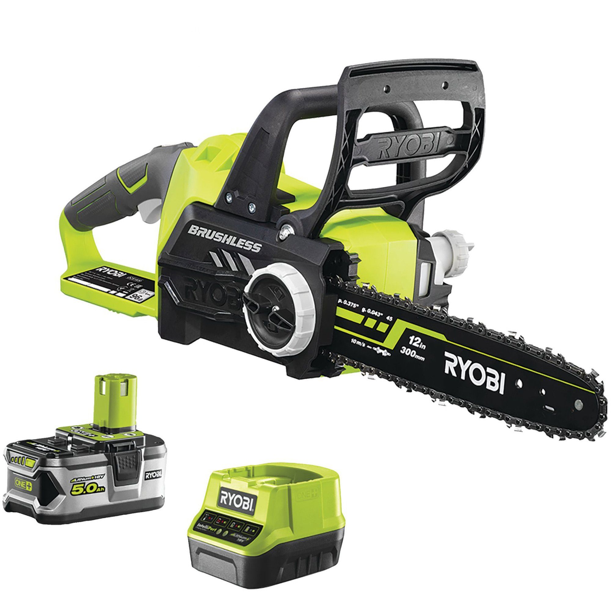 Ryobi Elektro-Kettensäge ONE+ Akku-Kettensäge RCS18X3050F, 18Volt