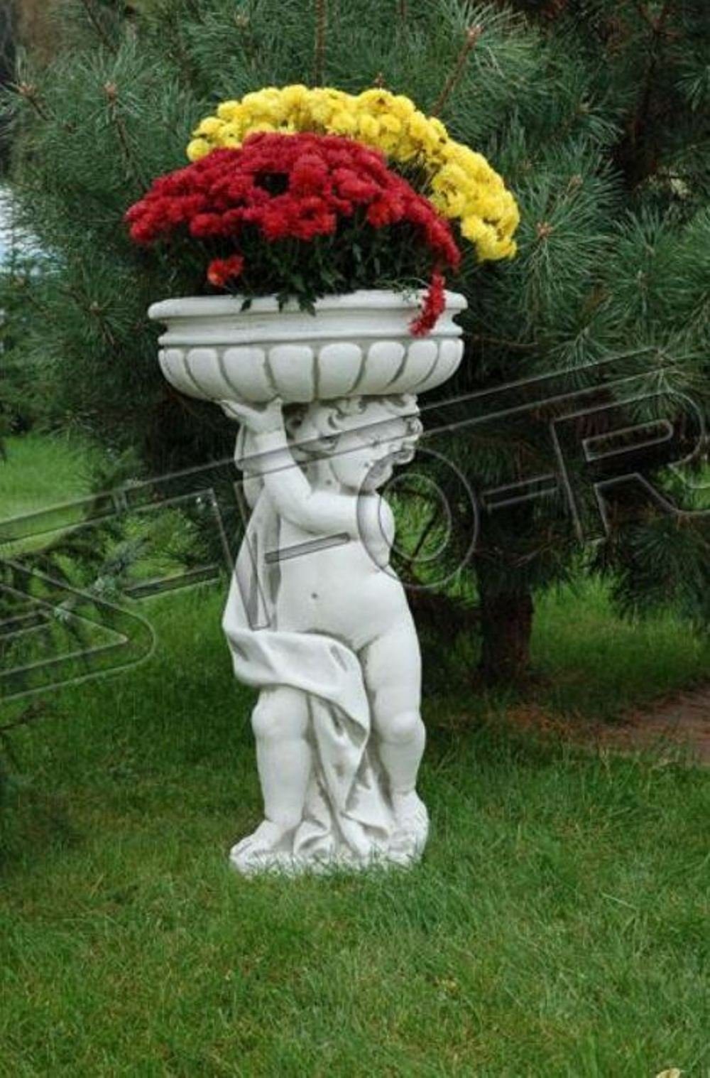 JVmoebel Skulptur Blumenkübel Pflanz Kübel Figur Blumentöpfe Garten Vasen Gefäss 580