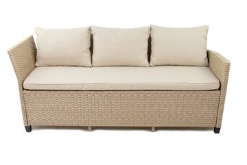 bellavista - Home&Garden® Loungeset Rattan Gartenmöbel Ecklounge Madeira XXL bicolor (braun/beige), (Set, 6-tlg)