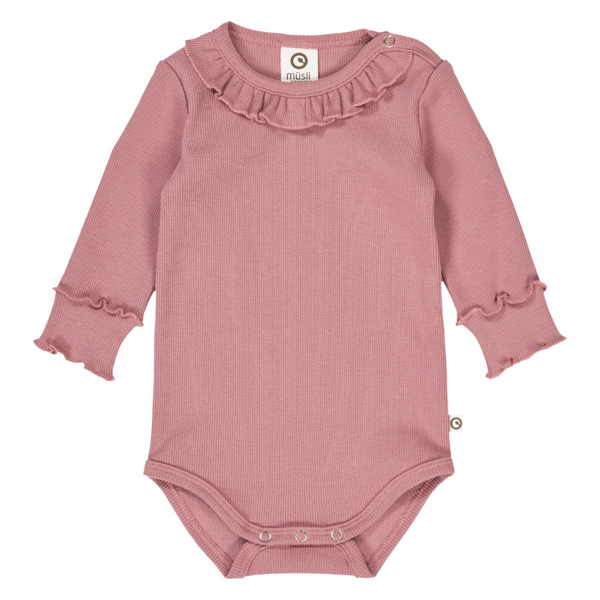 Müsli by GREEN COTTON Langarmbody 1582078000 Mädchen (1-tlg) Langarm Einteiler, Body, Longsleeve-Body, Bodysuit, Stretchbody