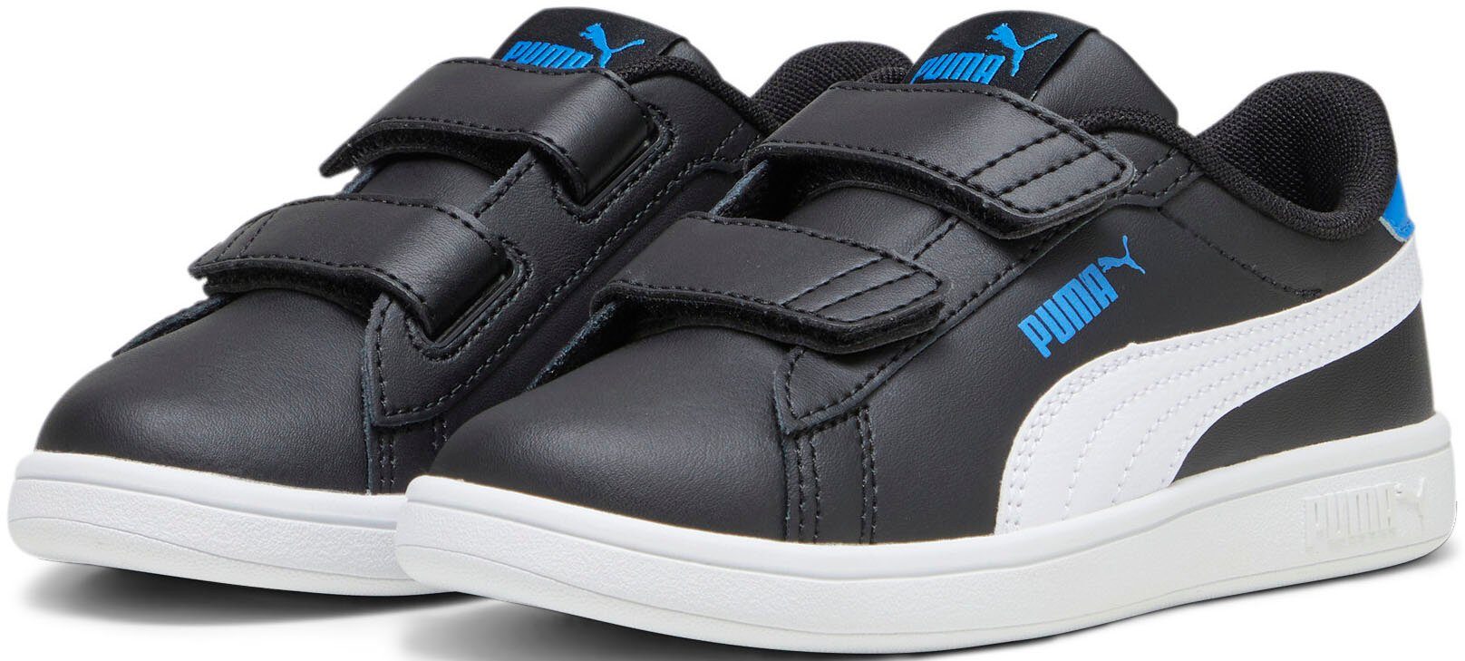 grenzenlos PUMA SMASH 3.0 L Black-PUMA Klettverschluss V White-Racing mit PUMA PS Blue Sneaker