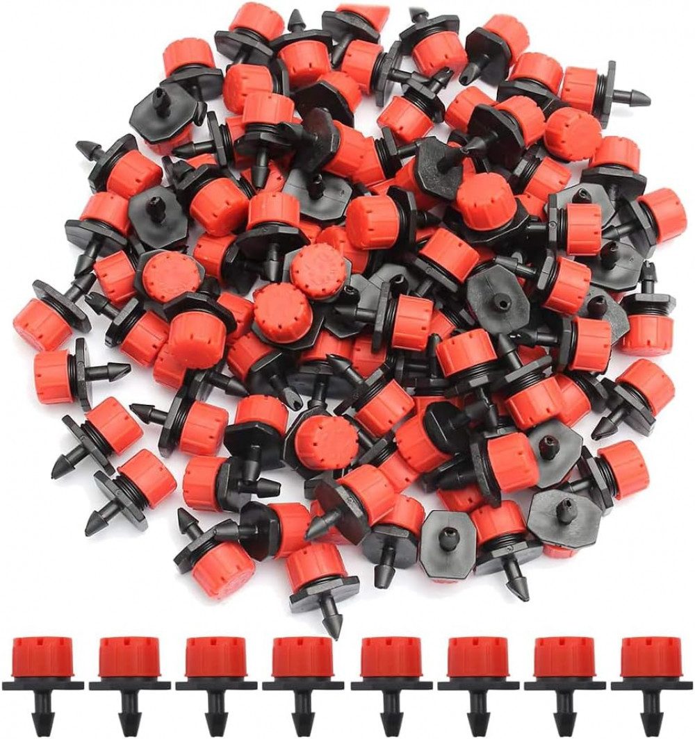 FELIXLEO Bewässerungssystem 200 Stücke Einstellbare Bewässerung Tropfer Sprinkler 8-Loch, (1-tlg)