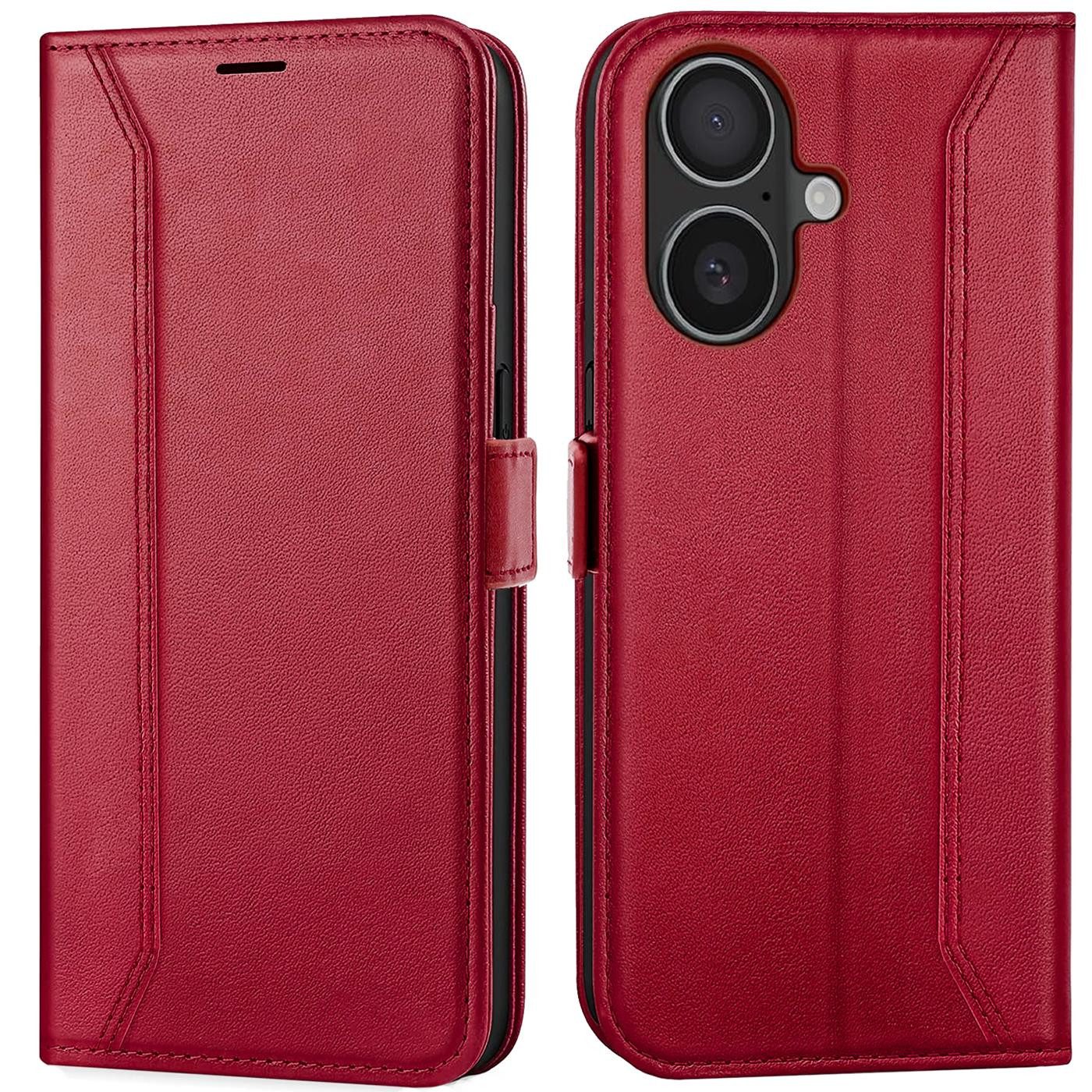 CoolGadget Handyhülle Book Case Elegance Tasche für Apple iPhone 17 6,3 Zoll, Hülle Magnet Klapphülle Flip Case für iPhone 17 Schutzhülle