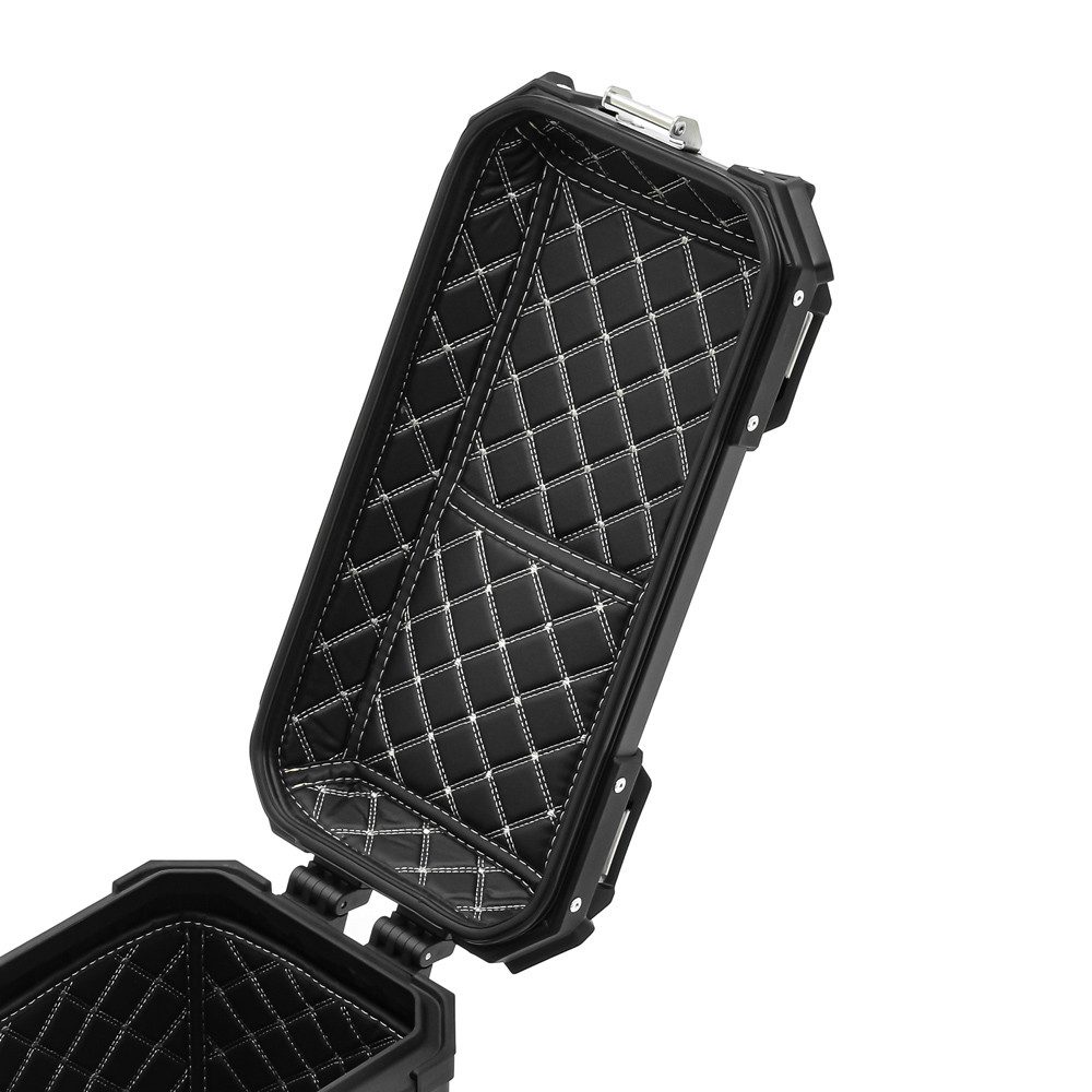 Bagtecs Koffer Set Alukoffer 2x48L passend für Kawasaki Versys 1100 Aluminium Seitenk