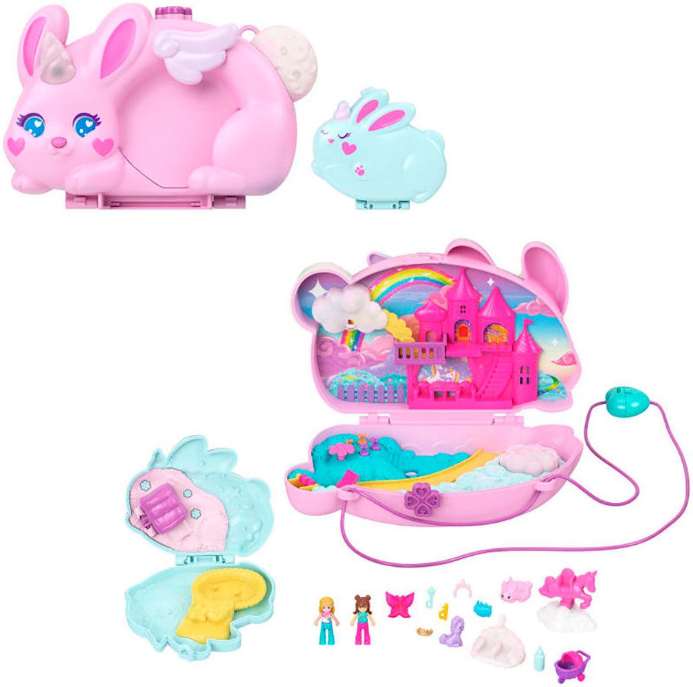 Polly Pocket Spielwelt Baby und Häschenmama Schatulle