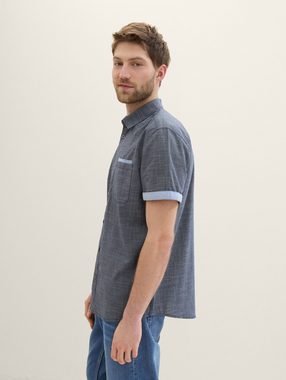 TOM TAILOR Langarmhemd Kurzarmhemd mit Brusttasche
