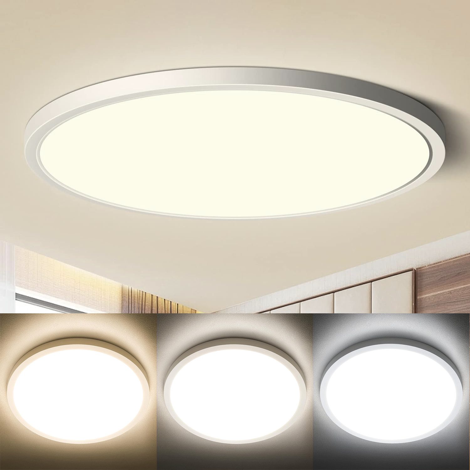 LMaxhome LED Deckenleuchte 36W Modern Flach günstig online kaufen