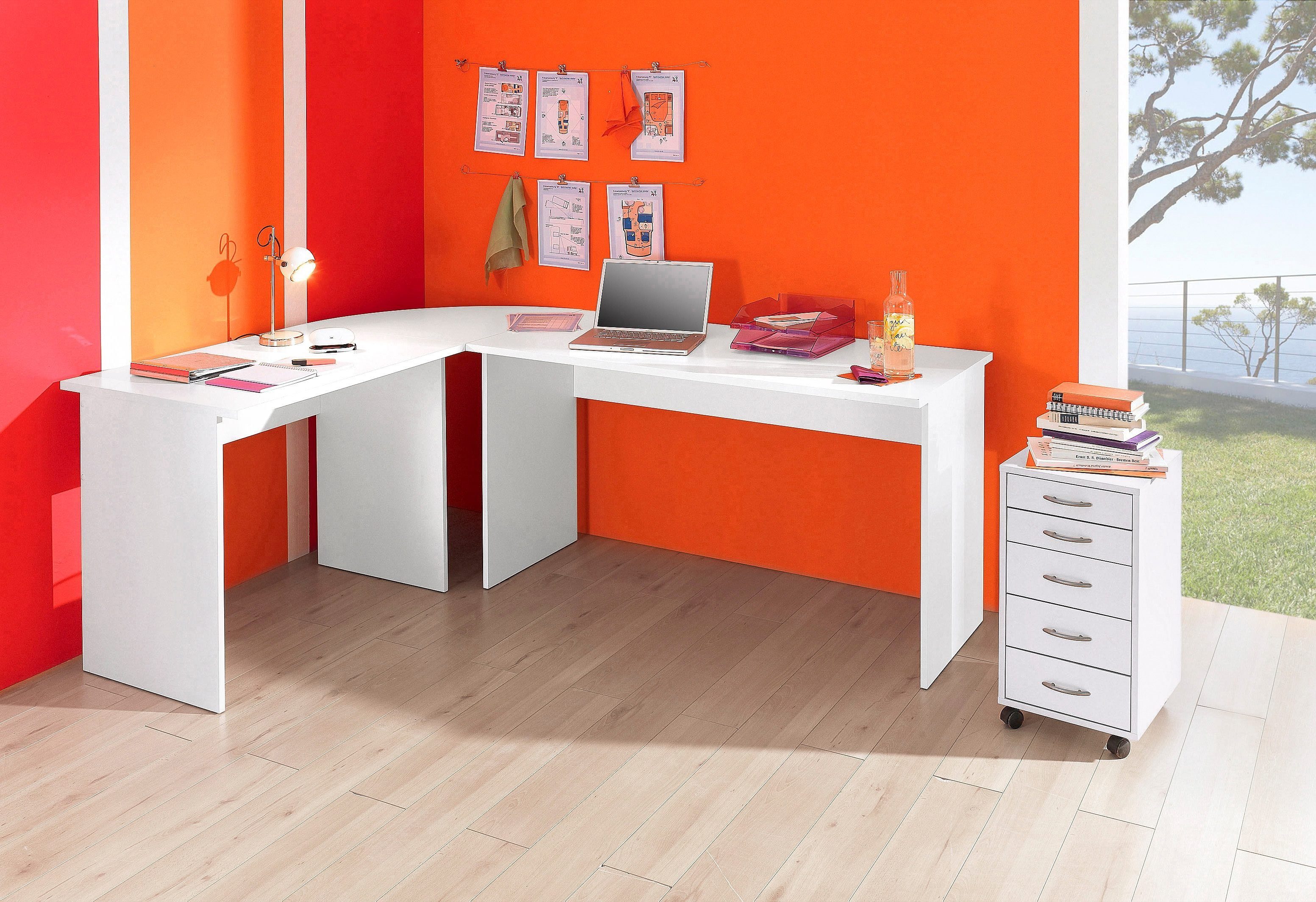 FMD Eckschreibtisch Till, Winkel Schreibtisch, Bürotisch, günstig online kaufen
