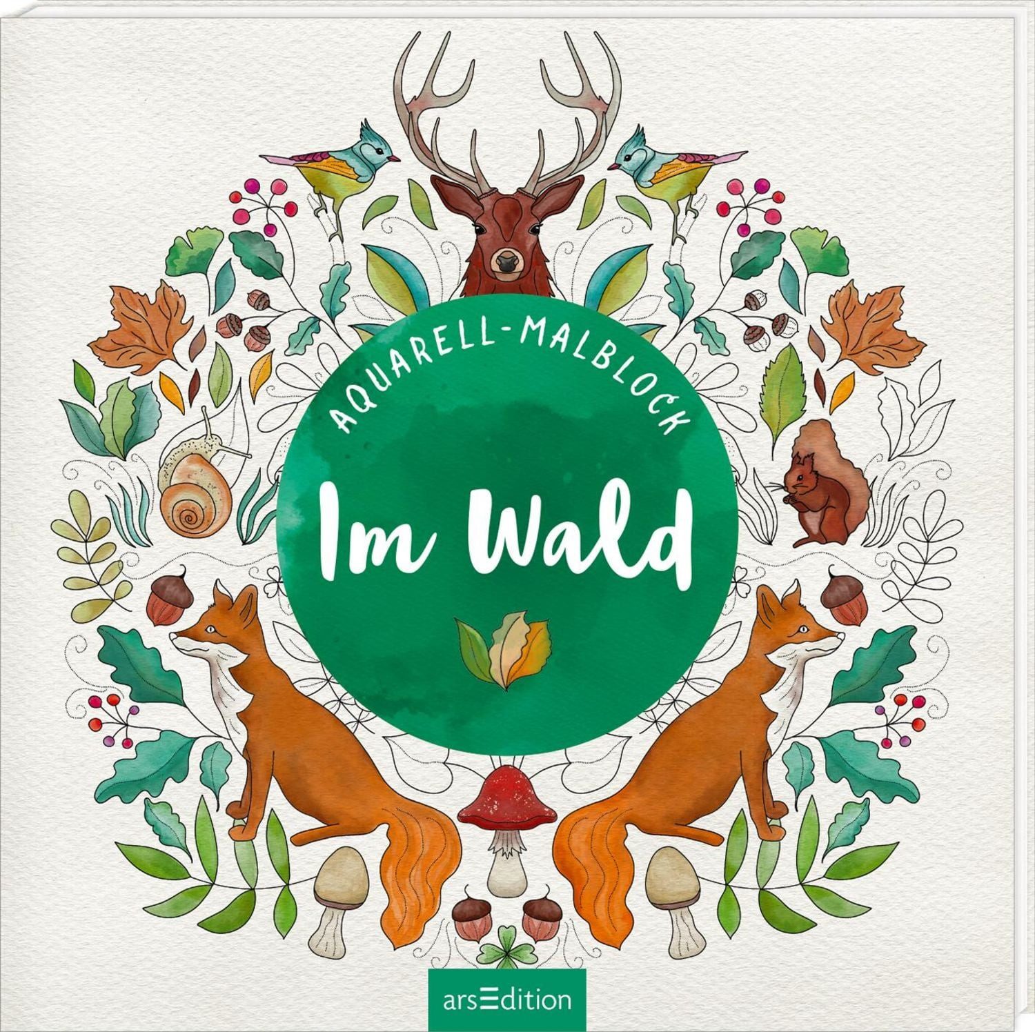 Aquarell-Malblock – Im Wald / diverse