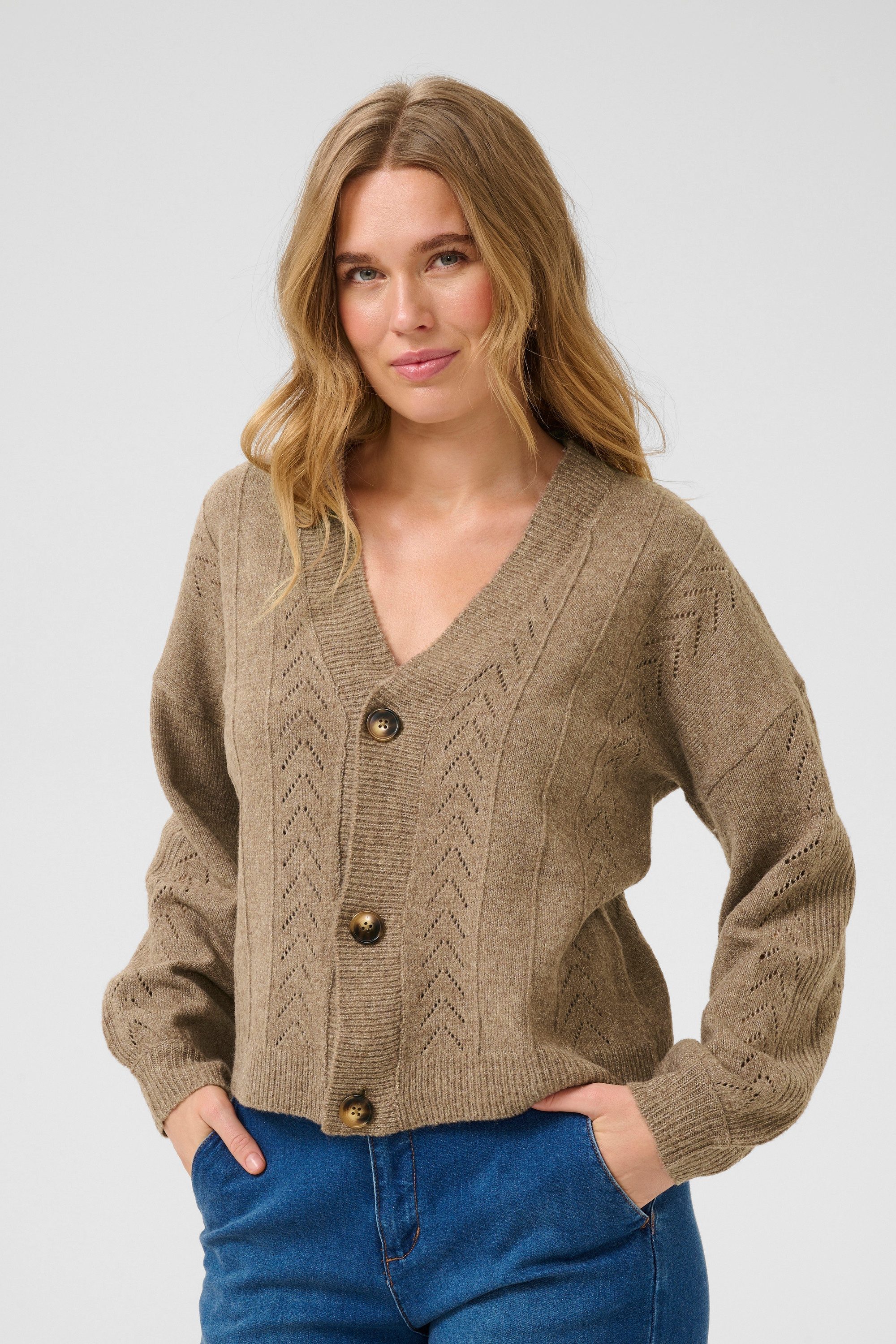 Cream Cardigan Strickjacke CRHoliday