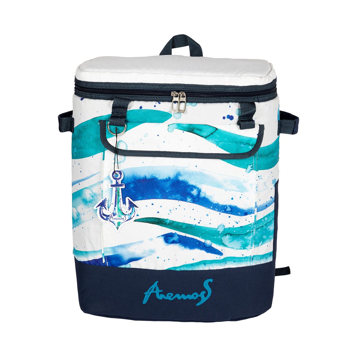 ANEMOSS Kühltasche Anemoss Marine Collection Waves Kühlrucksack – Kühlend & ideal für Aus