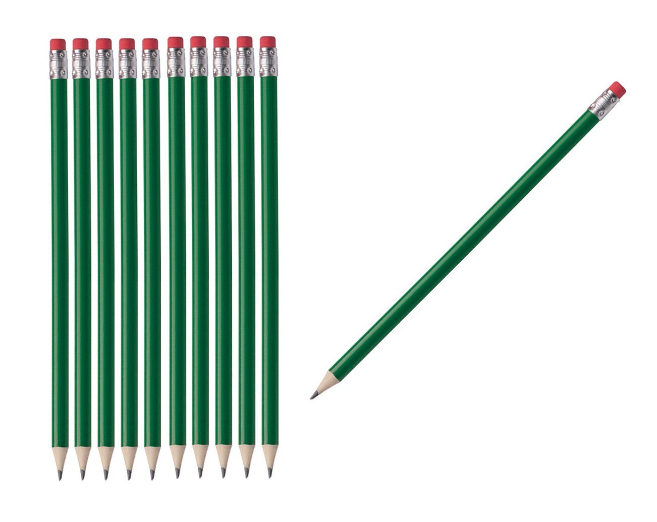 Livepac Office Bleistift 50 Bleistifte mit Radierer / HB / ohne Herstellerlogo / Farbe: lackier