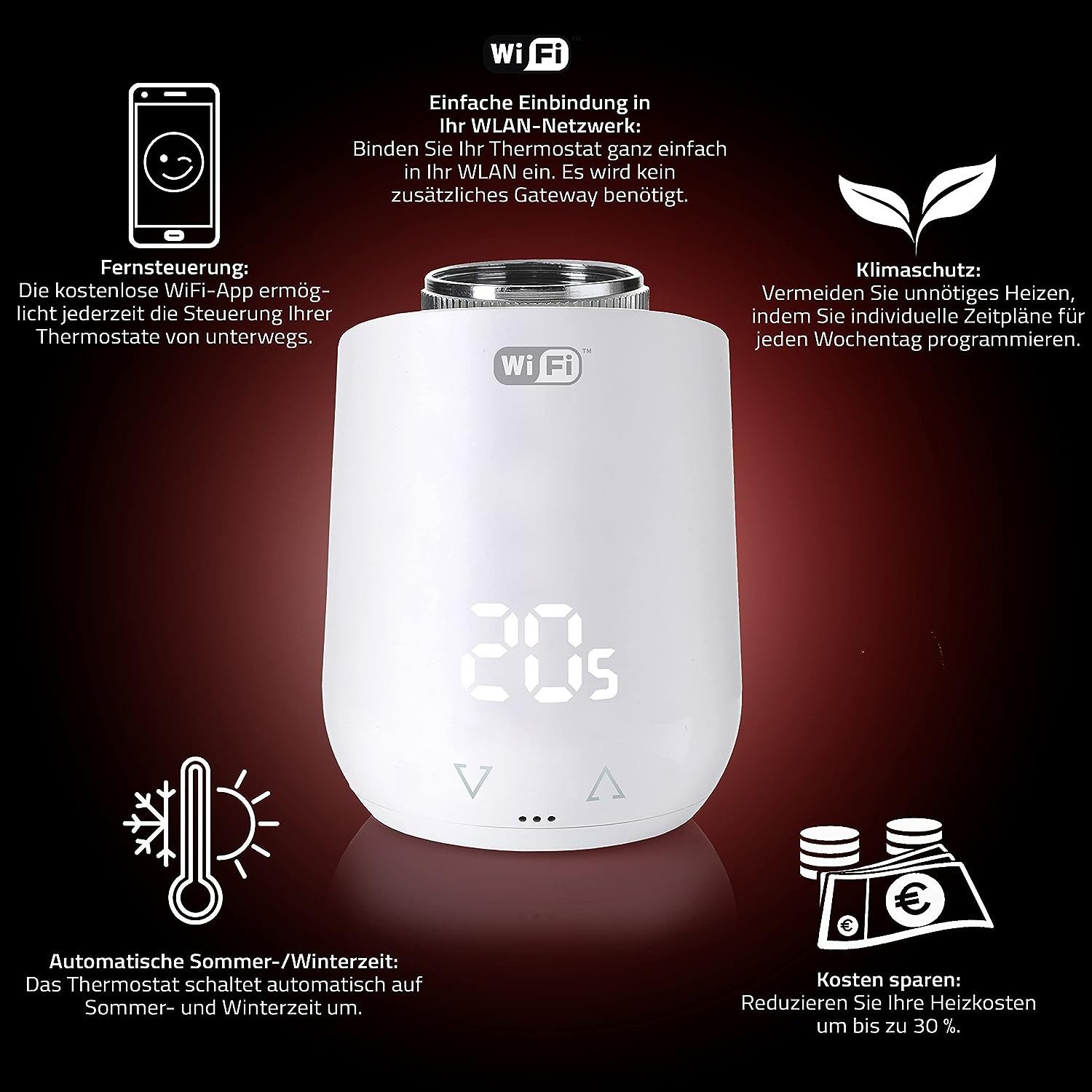 EUROtronic Heizkörperthermostat Comet WIFI 700200 günstig online kaufen