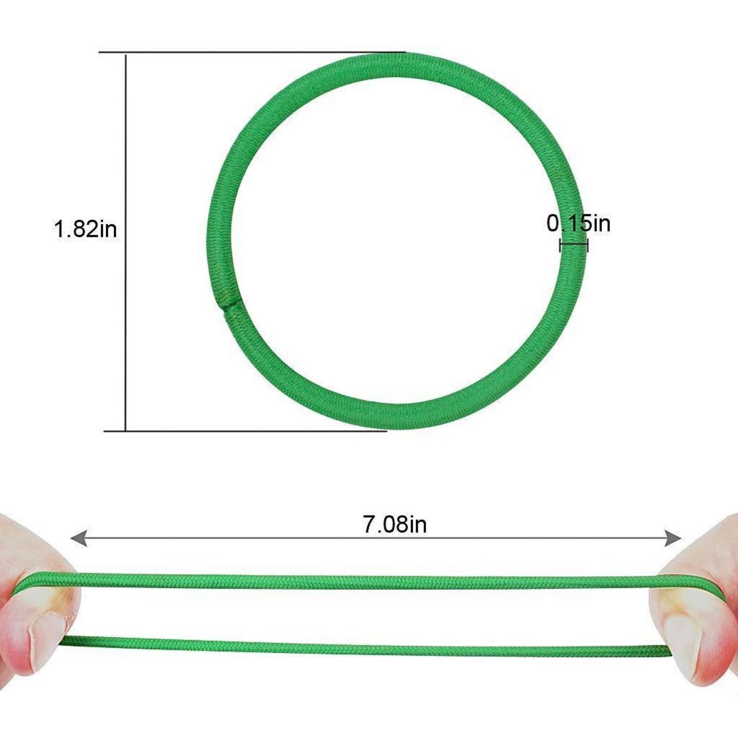 LuxusKollektion Haargummi Elastische Haarbänder 50 Stück Haargummis mehrfarbig
