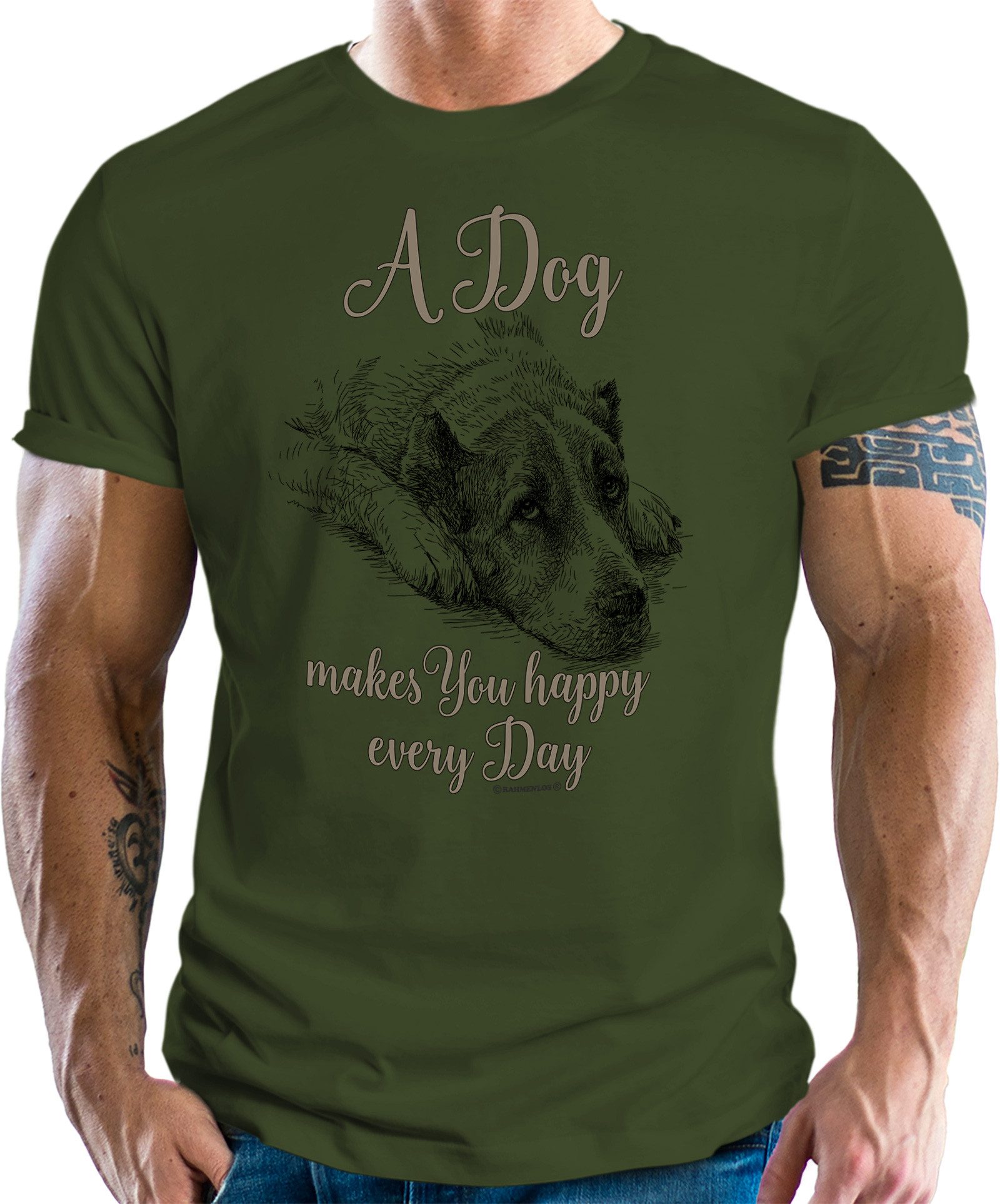 RAHMENLOS® T-Shirt für Hundefreunde - A günstig online kaufen