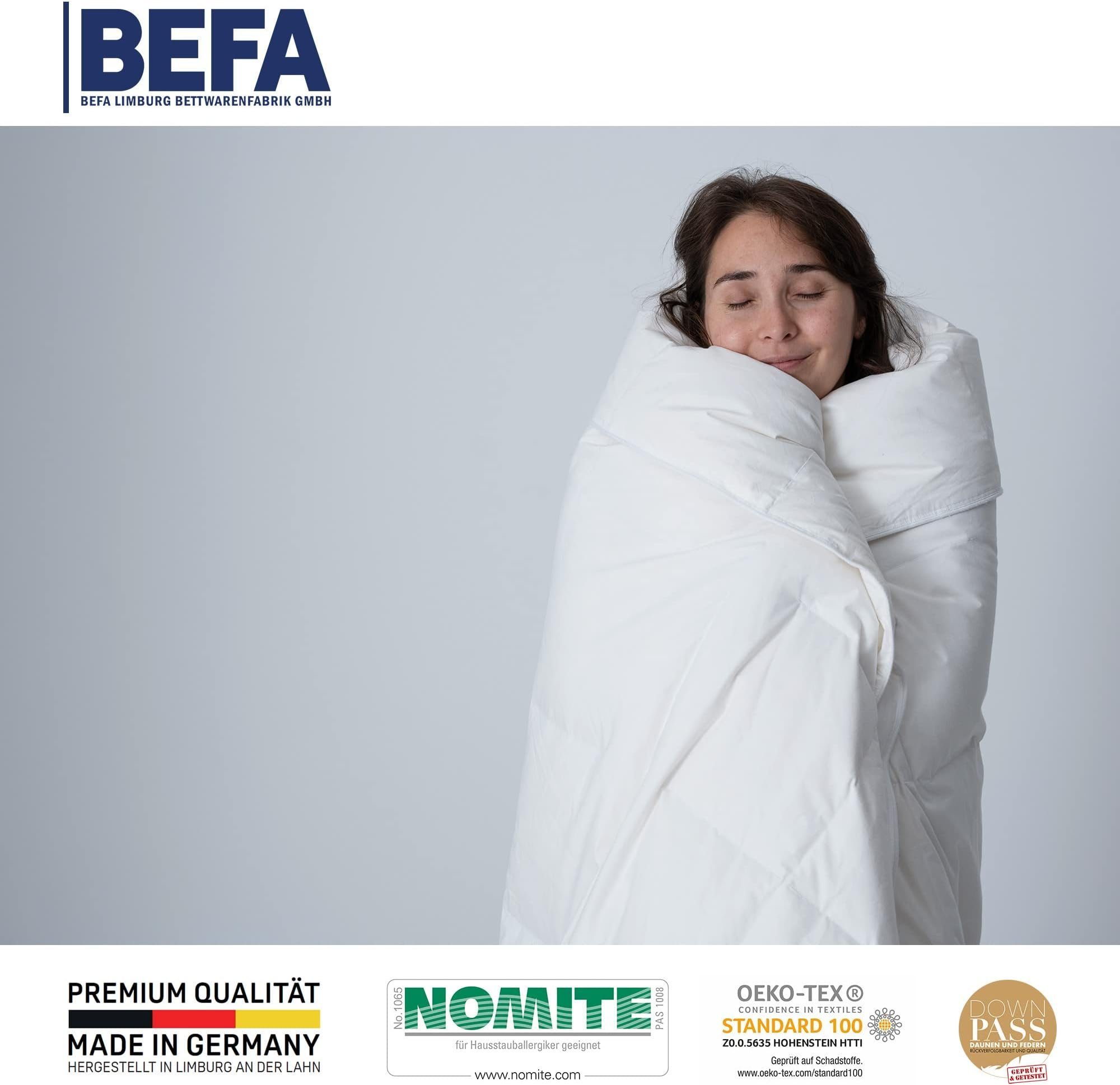 BEFA NATUR Daunenbettdecke "Geile Nächte" 90/10 günstig online kaufen