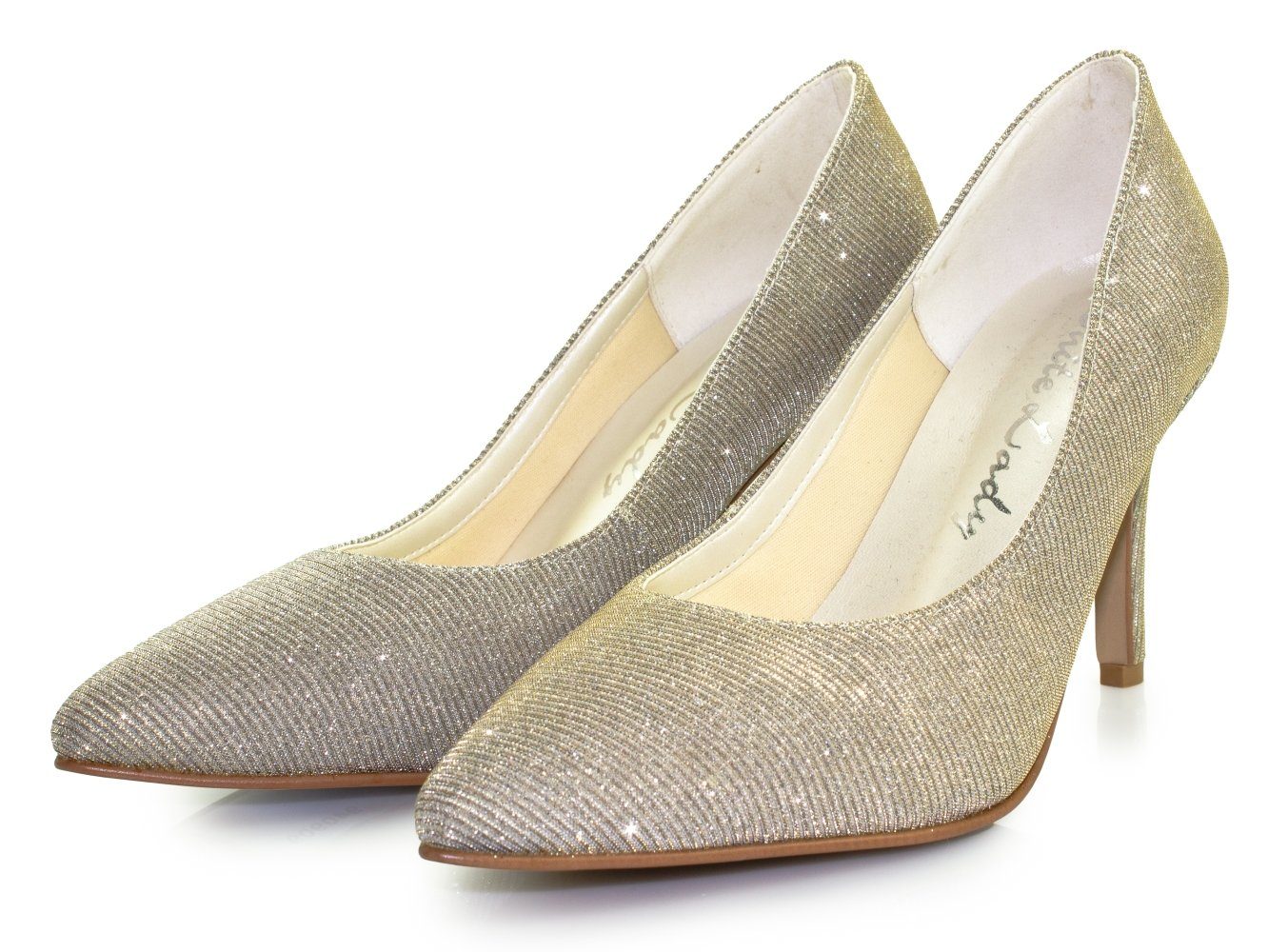 White Lady 938 ivory-gold - Glitter Pumps Pumps