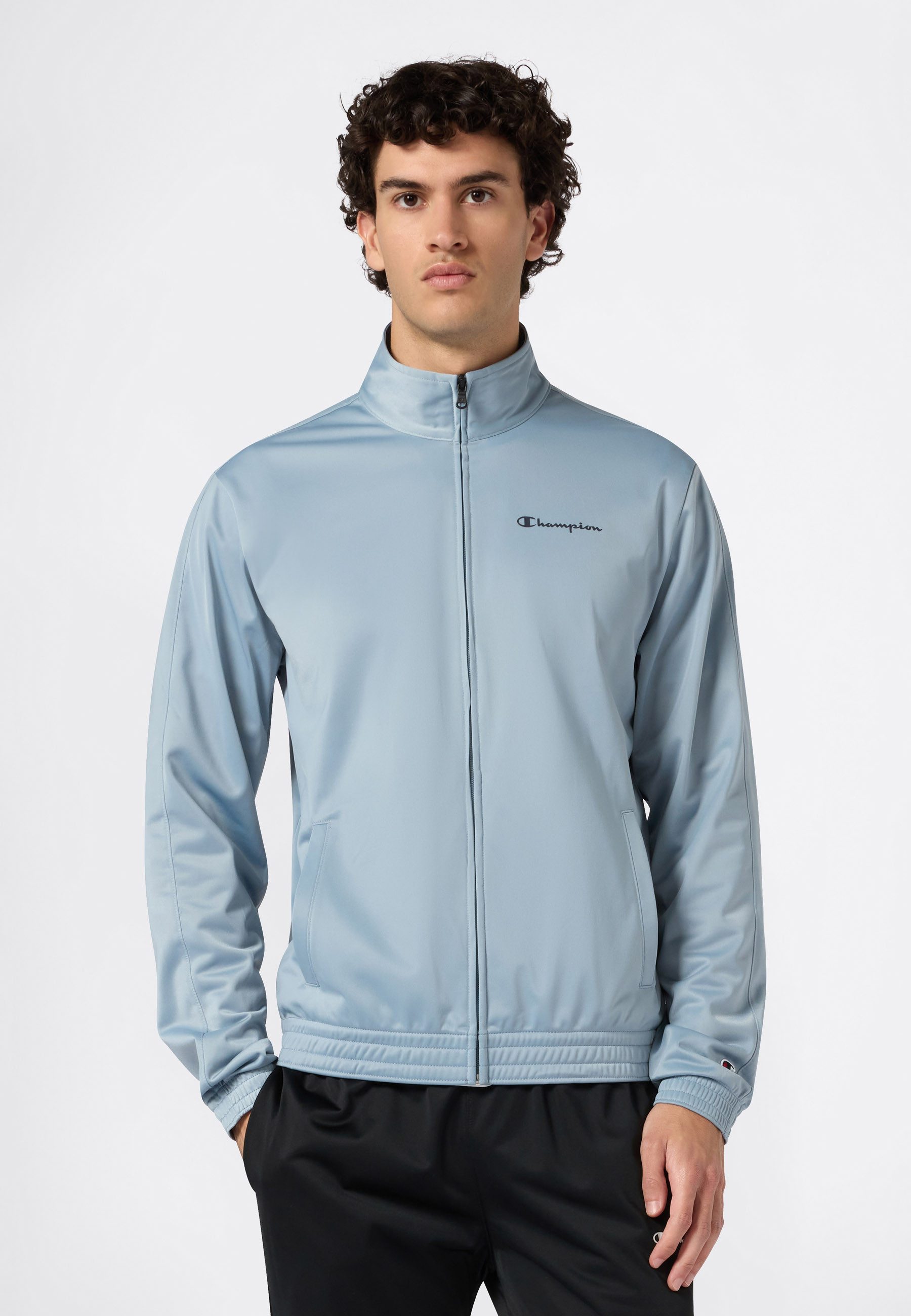 Champion Trainingsanzug Tracksuit Small Logo (2-tlg), zweiteiliges Set, mit Reißverschlusstaschen
