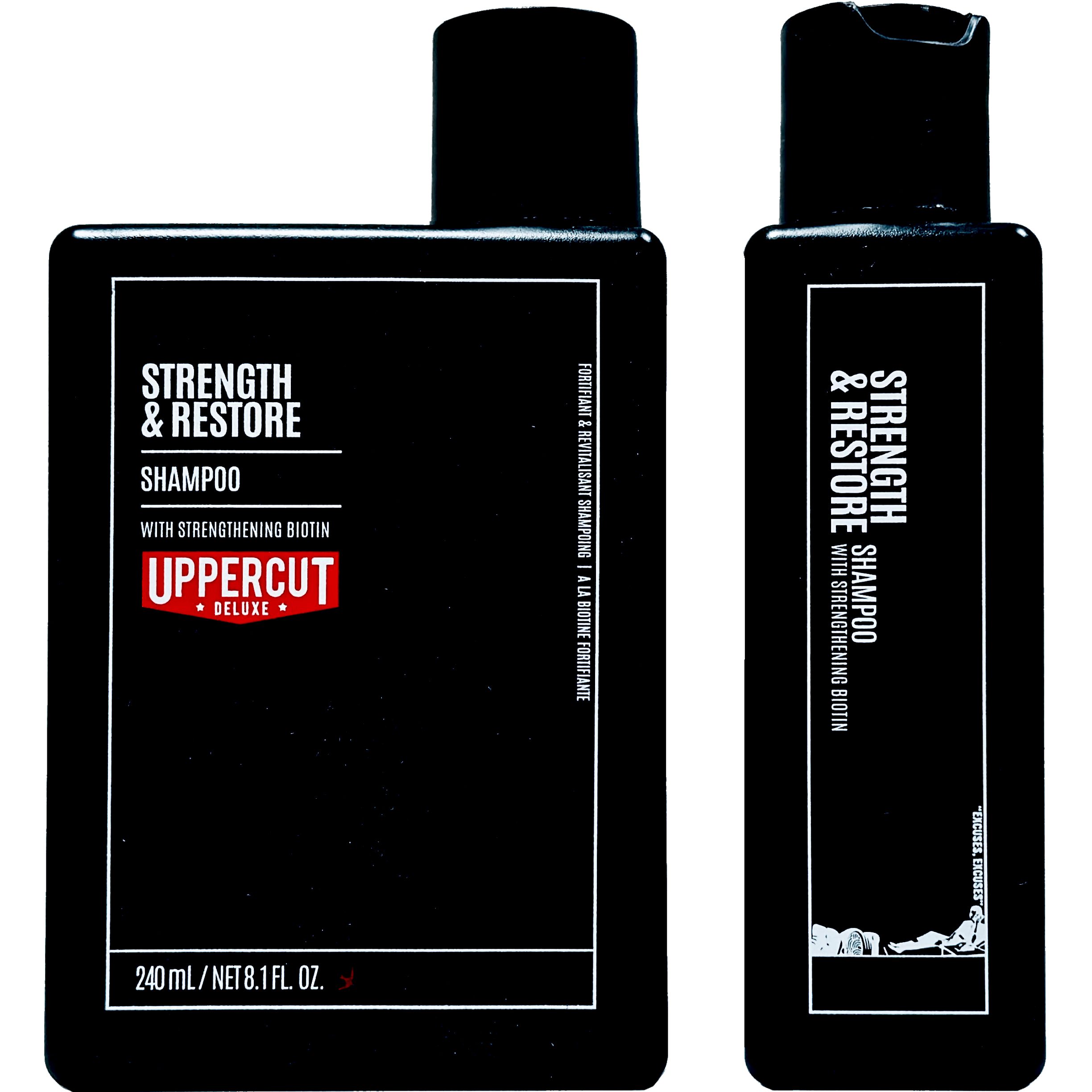 Uppercut Deluxe Haarshampoo Uppercut Deluxe Strength & Restore Shampoo 240ml, 1-tlg., Mit Biotin und Koffein, für alle Haartypen