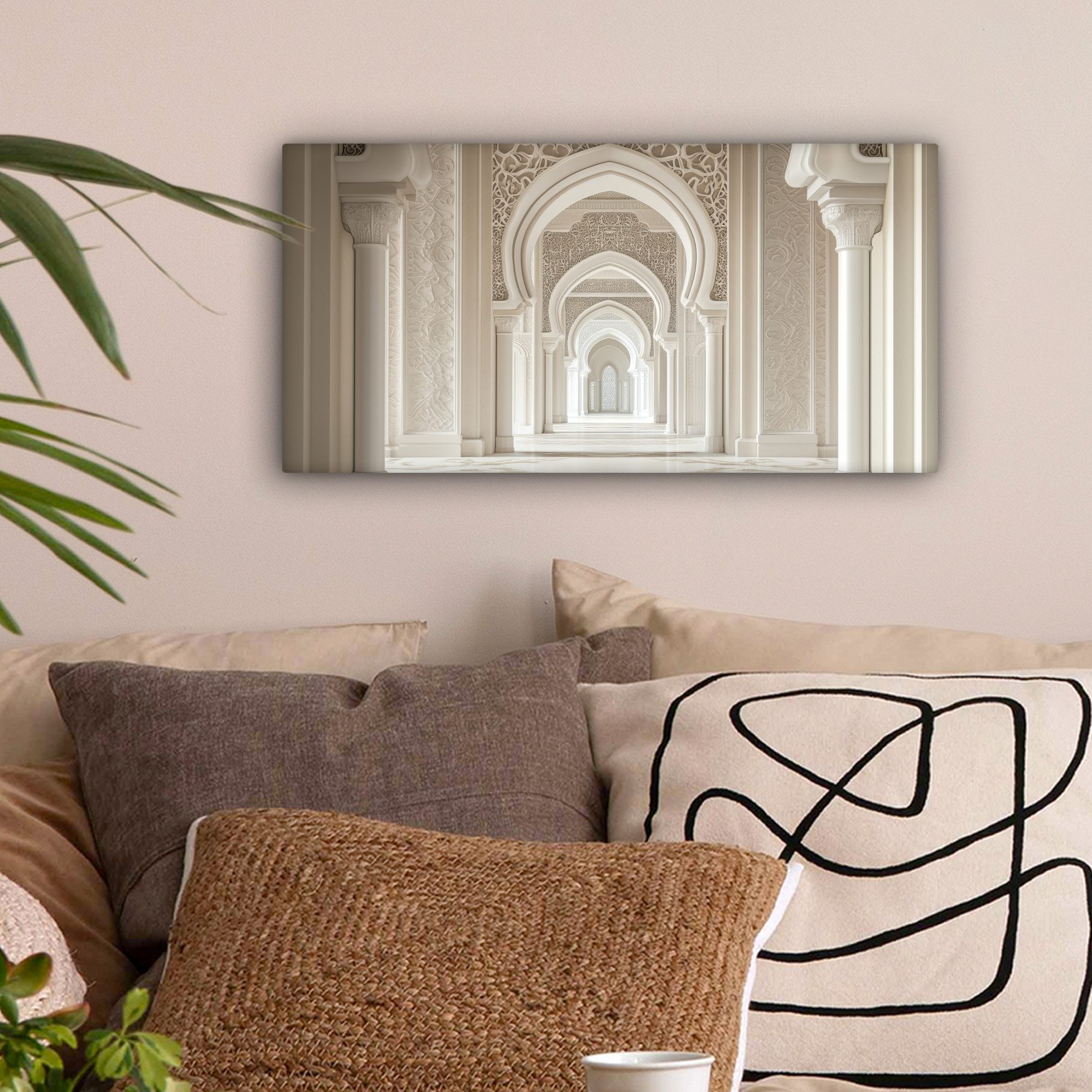OneMillionCanvasses® Leinwandbild Panorama Moschee - Architektur - Ramadan günstig online kaufen