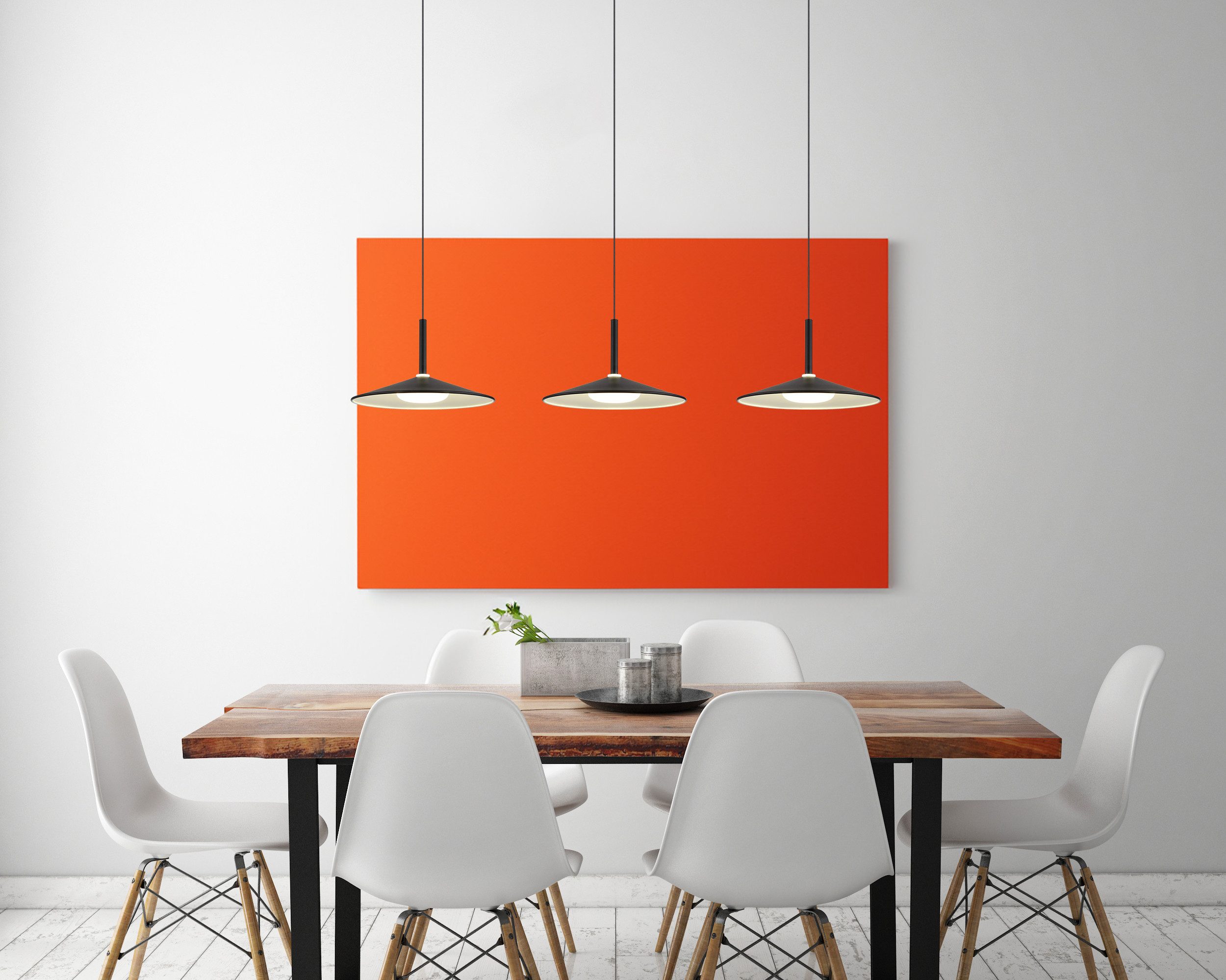 GLOBO LIGHTING Hängeleuchte LAMPONE, LED fest integriert, Warmweiß, Hängelampe Metall weiß Acryl opal Esszimmer Esstisch